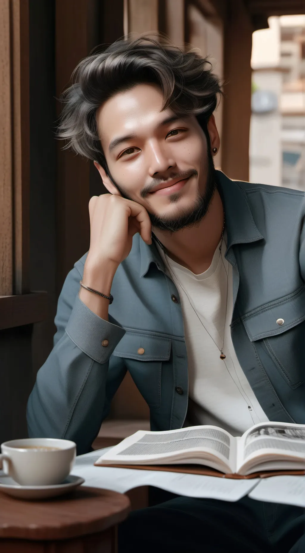 ai character: noah background