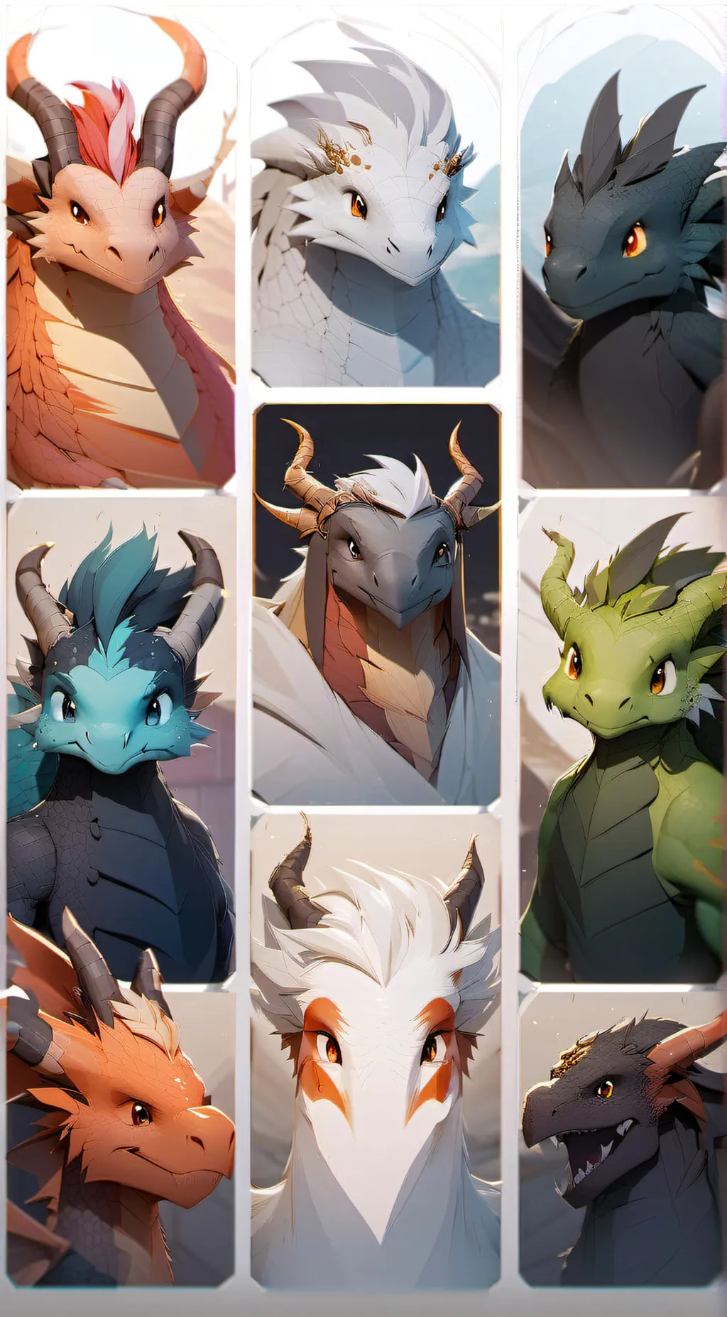 ai character: Dragon high school background