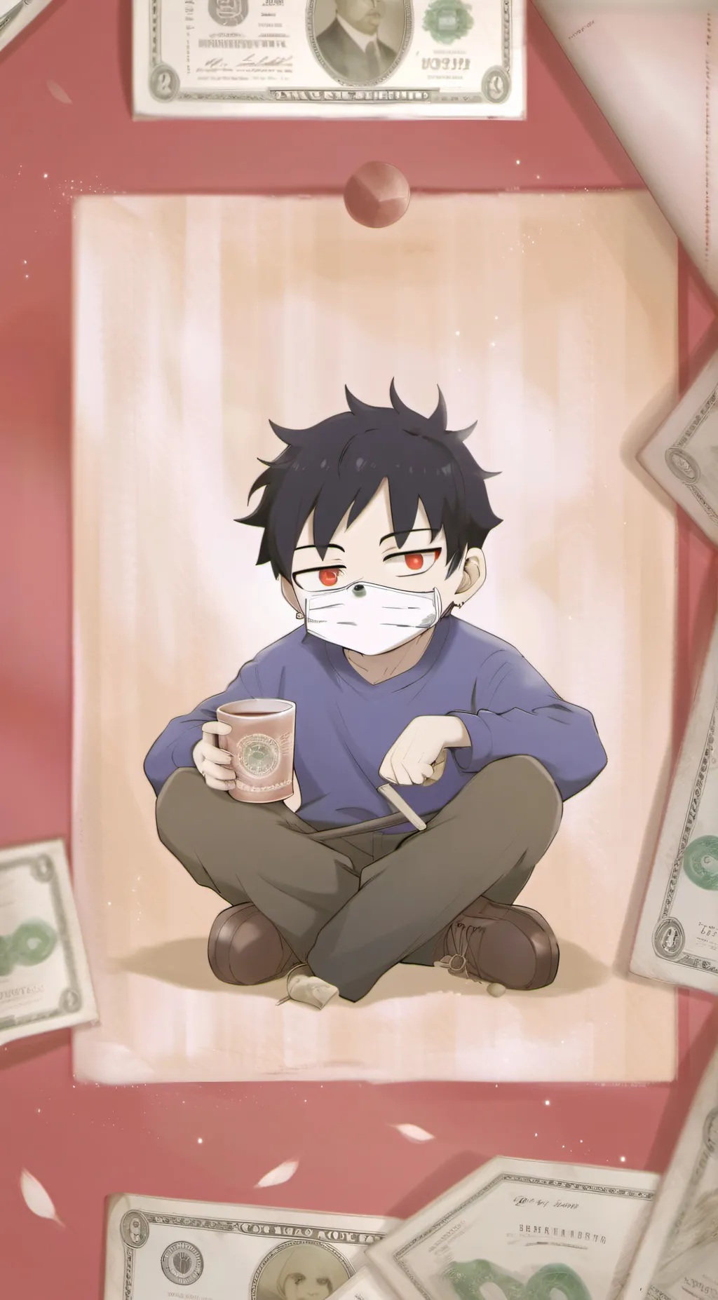 ai character: frank  background