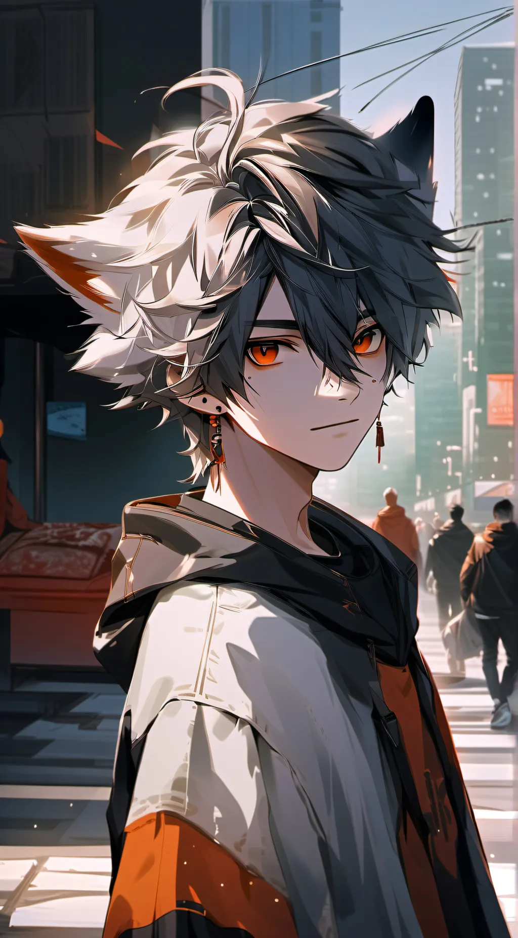 ai character: Nino  background