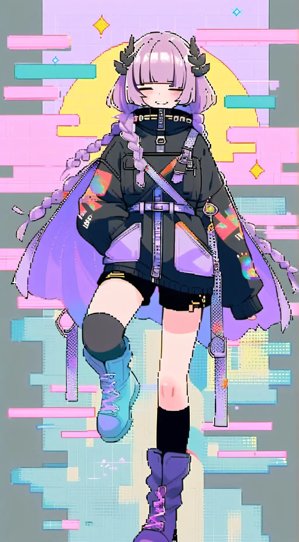 ai character: nazuna (femboy)  background