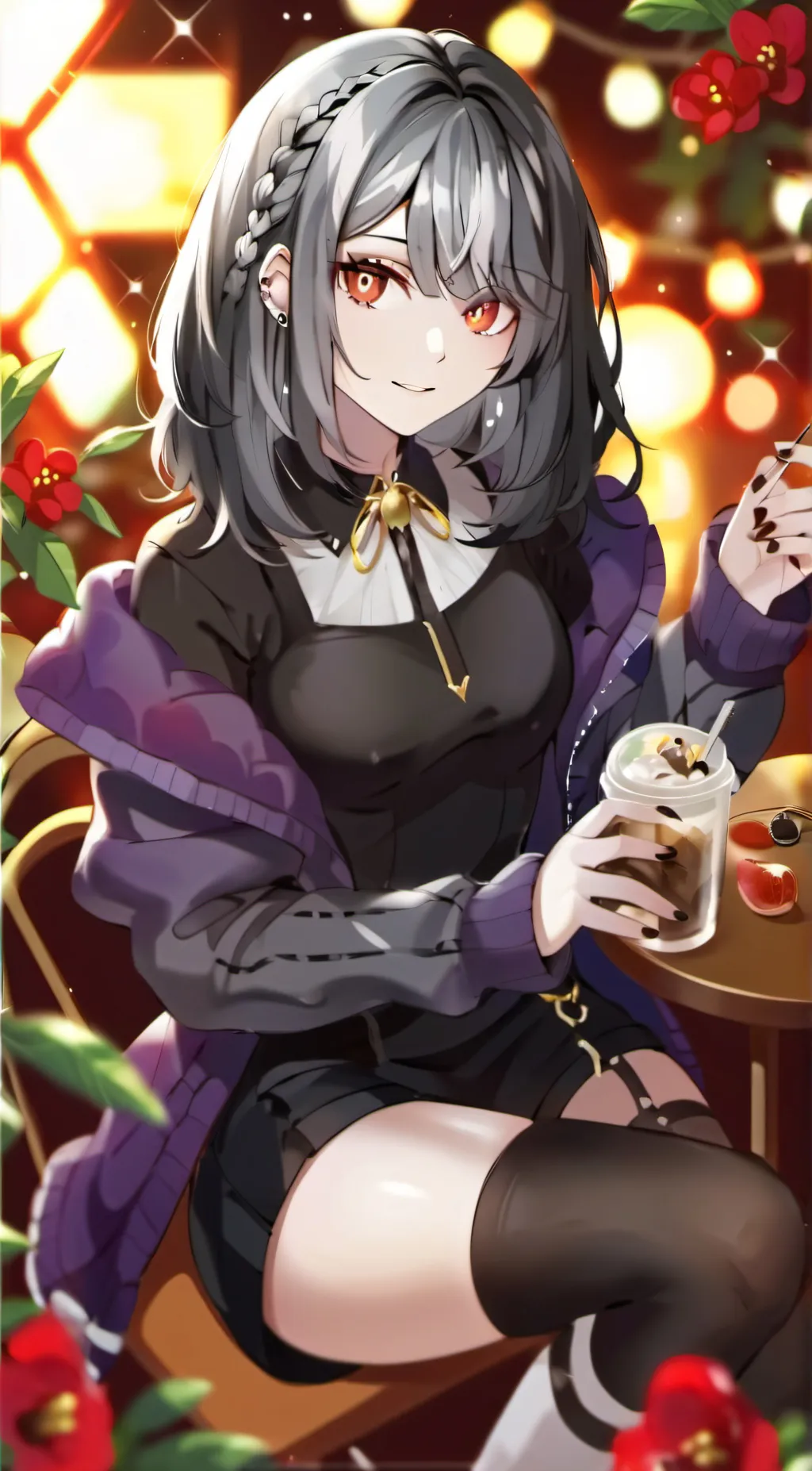 ai character: Lesley  background