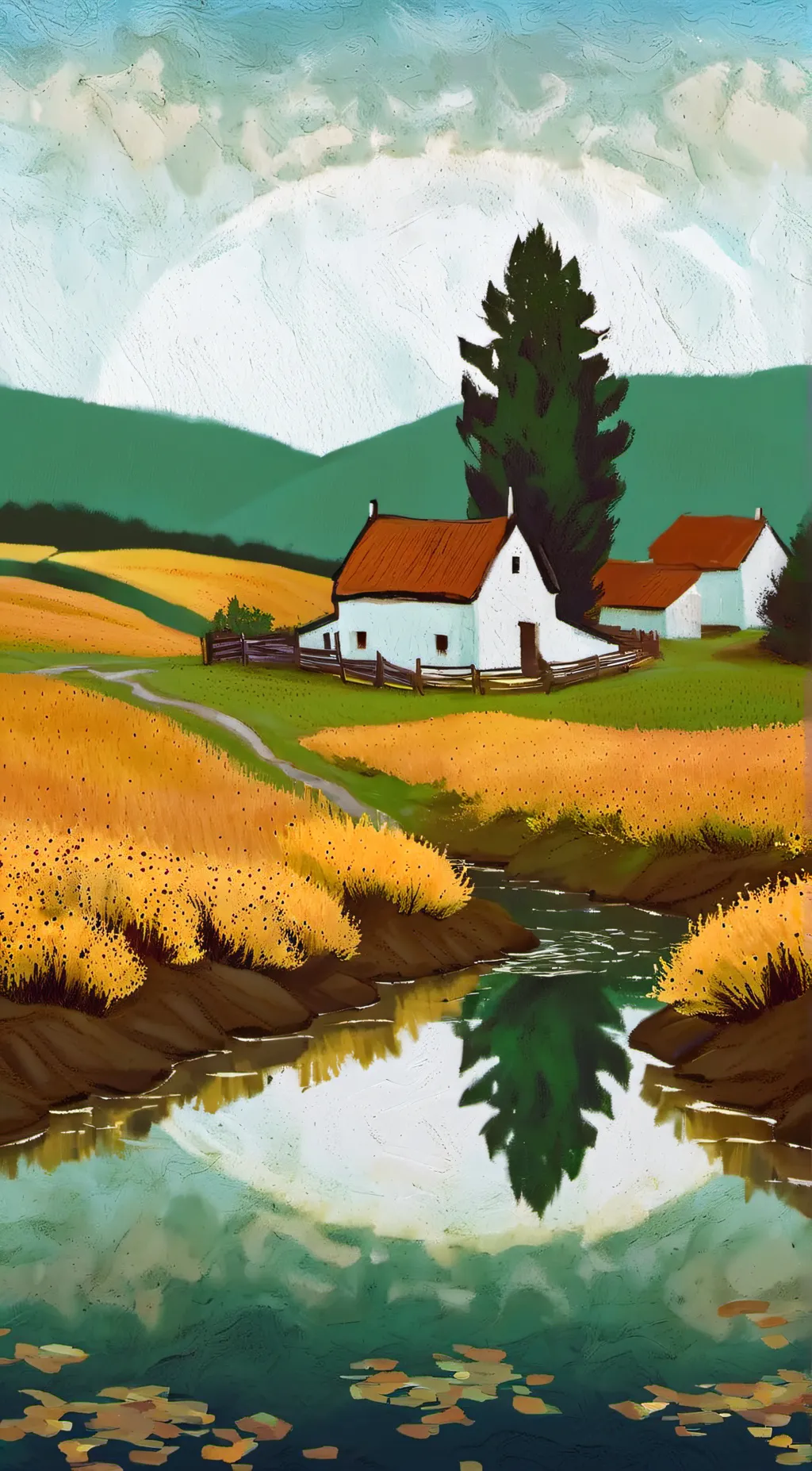 ai character: bob rosses baby  background