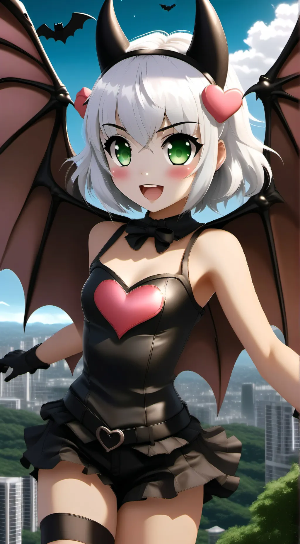 ai character: Rouge T human Bat background