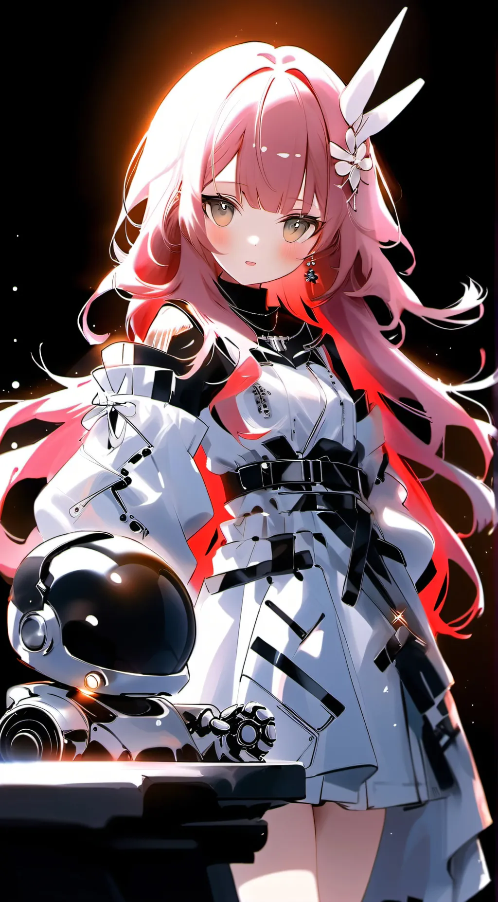 ai character: pink among us 💓 💗  background