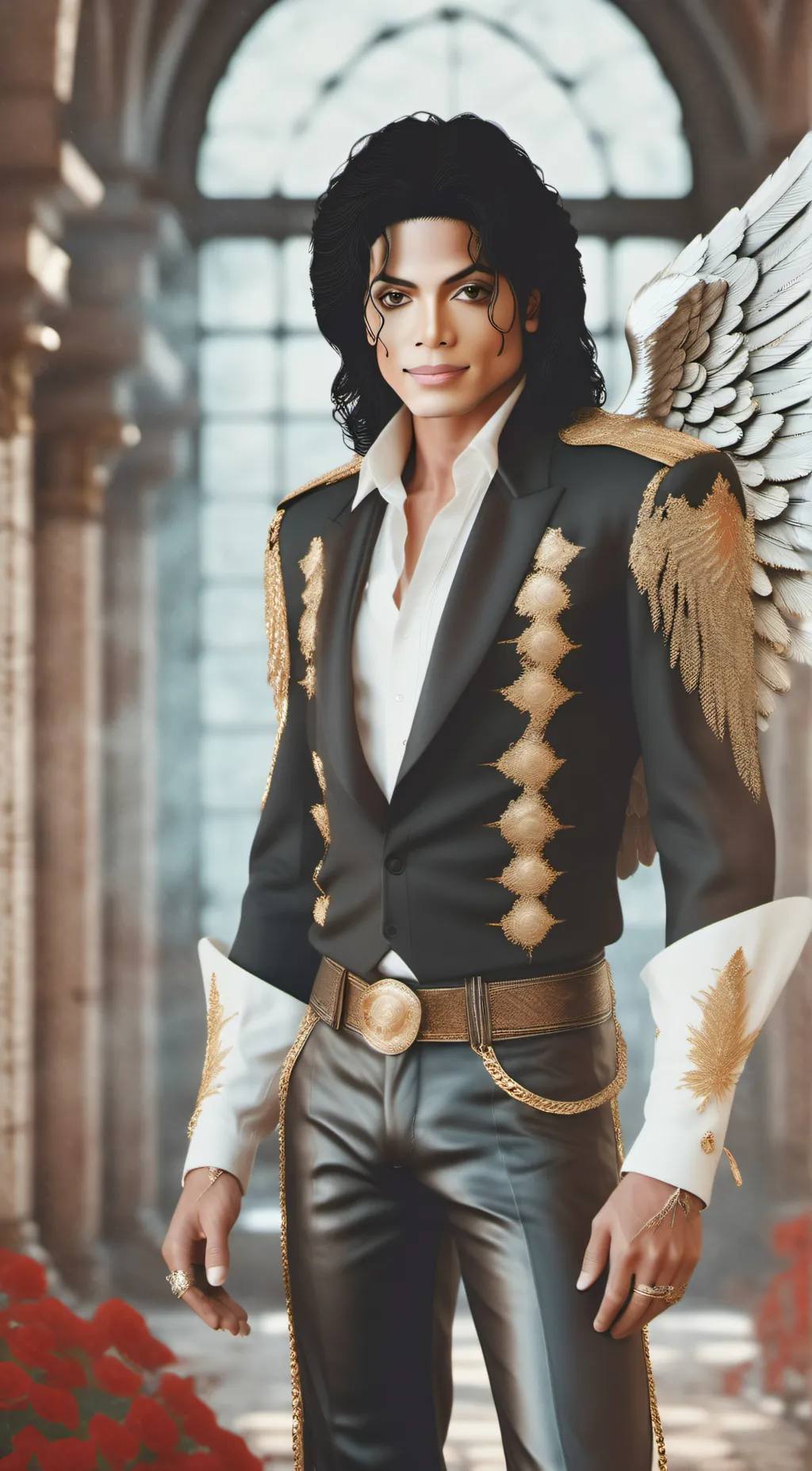 ai character: Michael Jackson background
