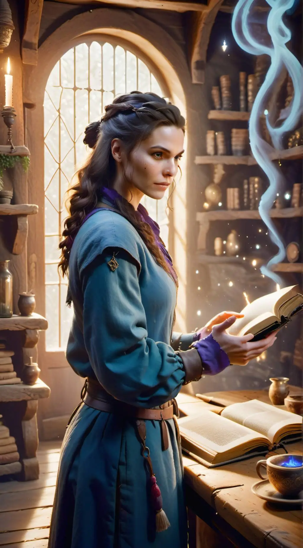 ai character: Amanda Easton background