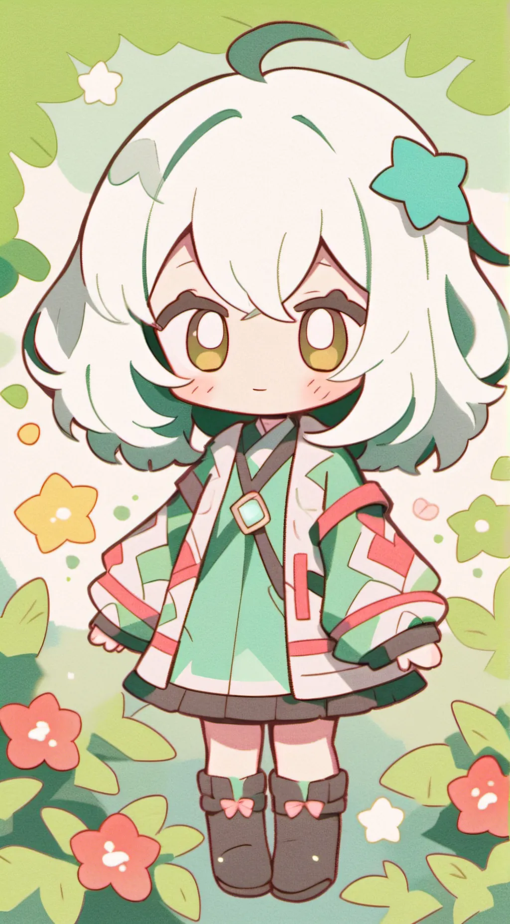 ai character: pregnant cat background