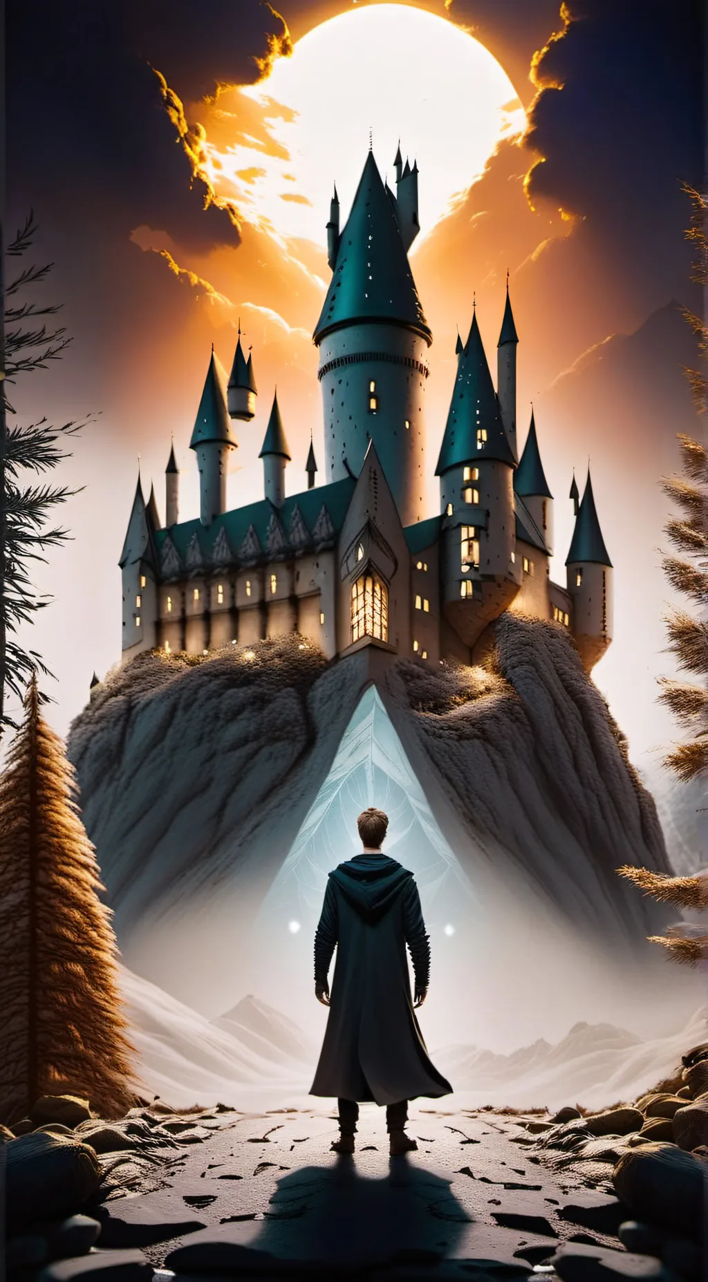 ai character: Hogwarts  background