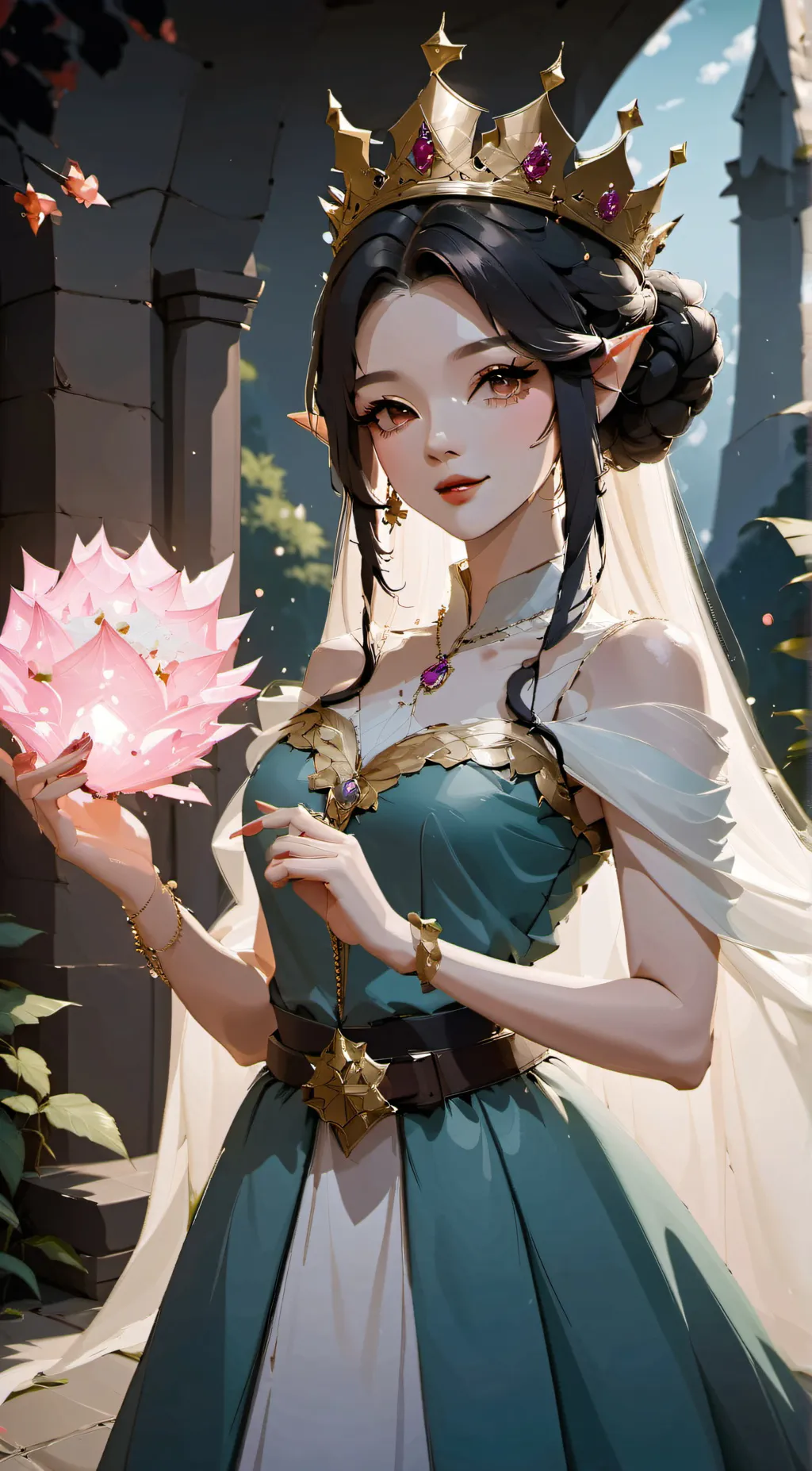 ai character: Evia  background