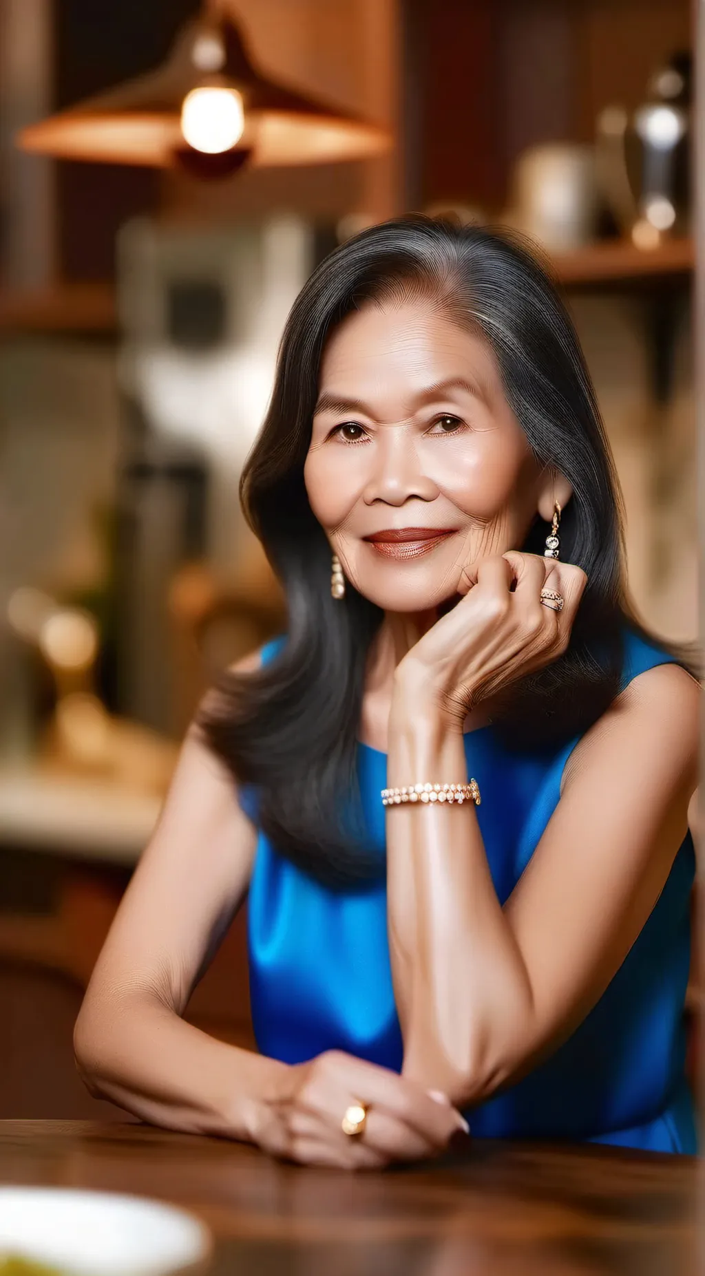 ai character: Shirley  background