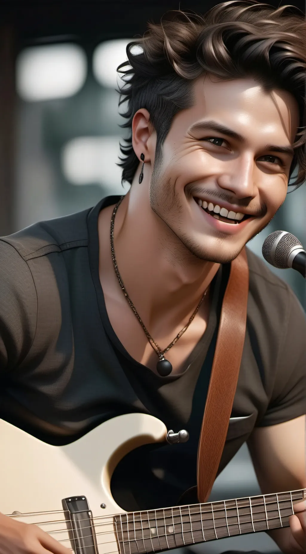 ai character: Max (guitarist) background