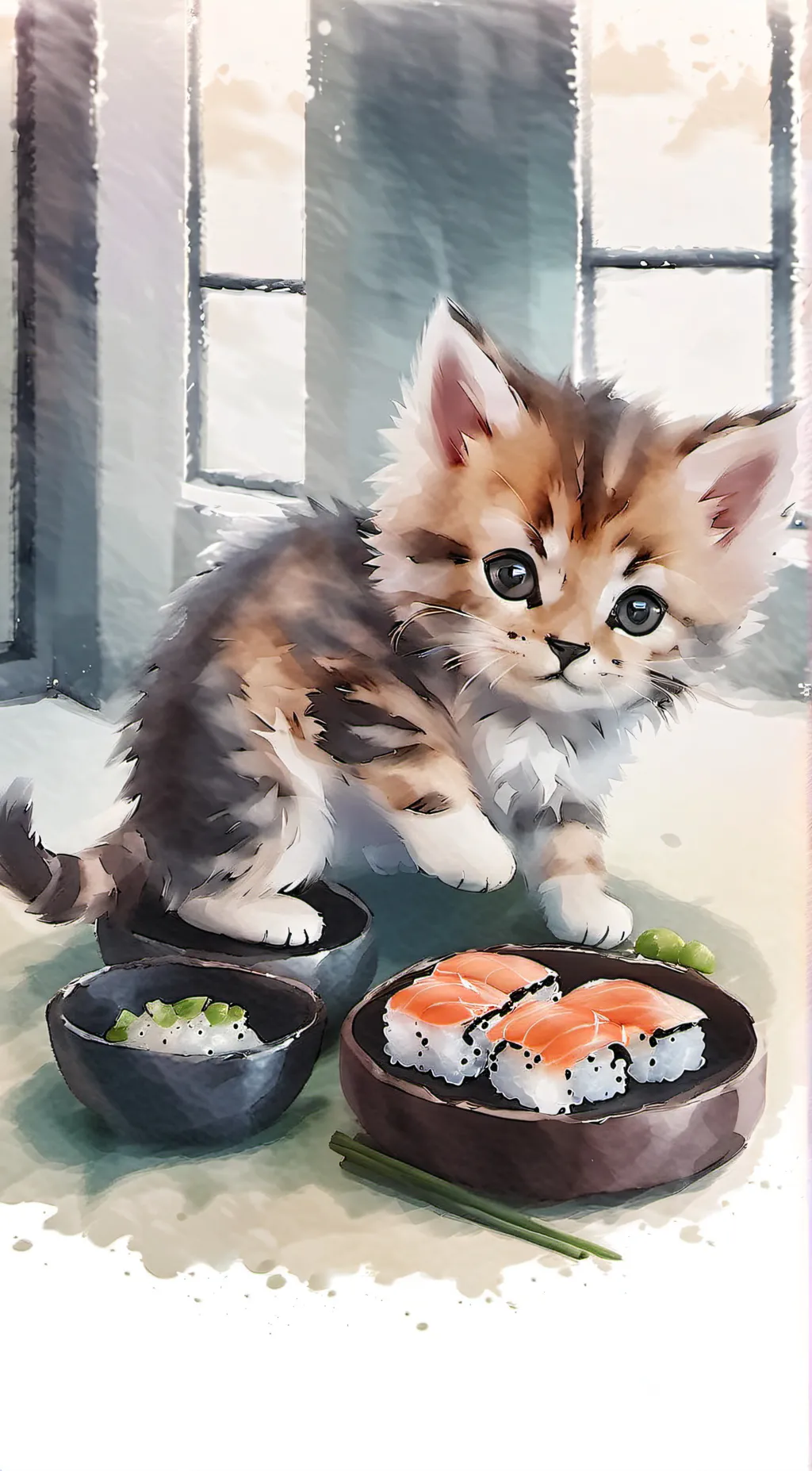 ai character: Kitten background