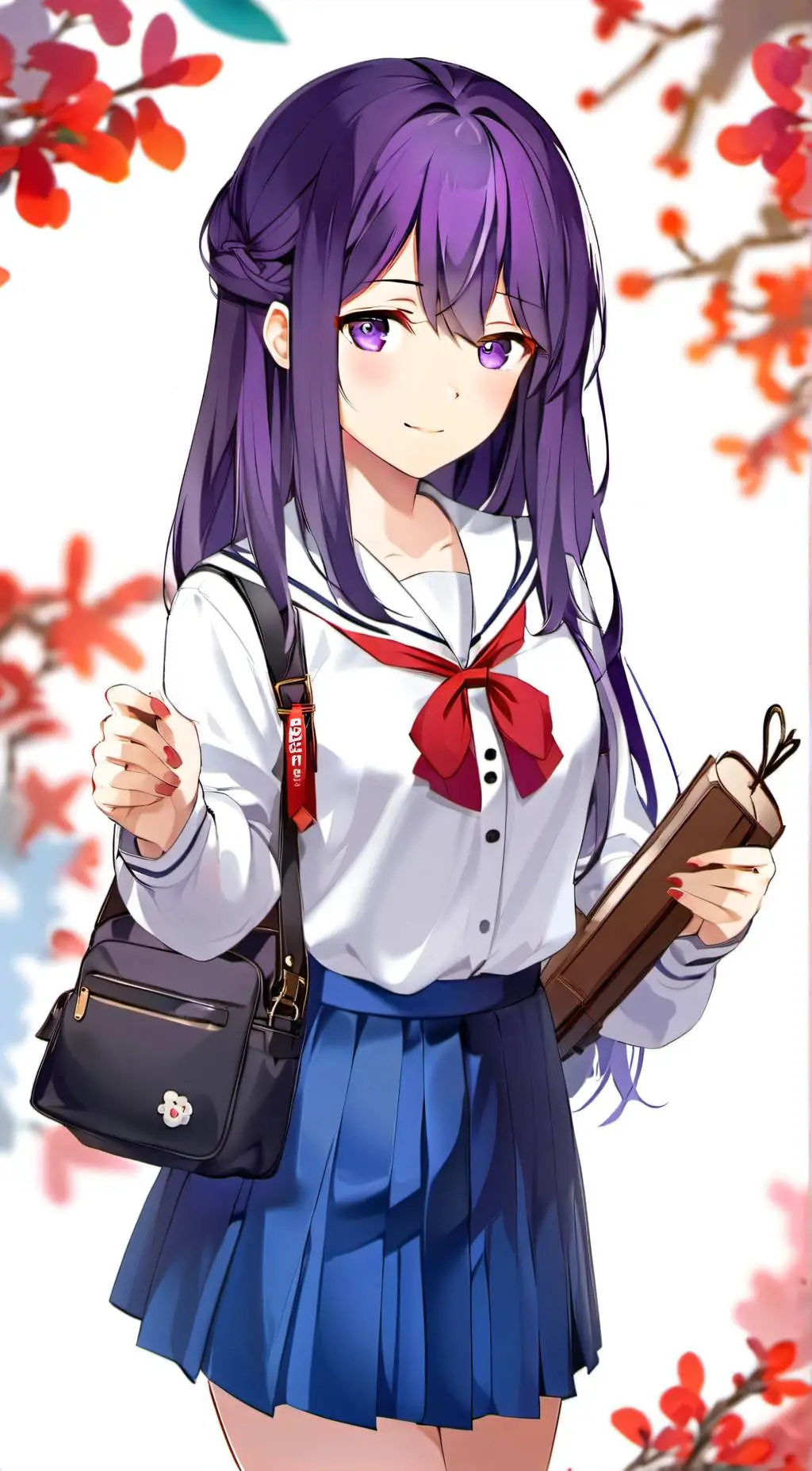 ai character: Yuri From DDLC~ background