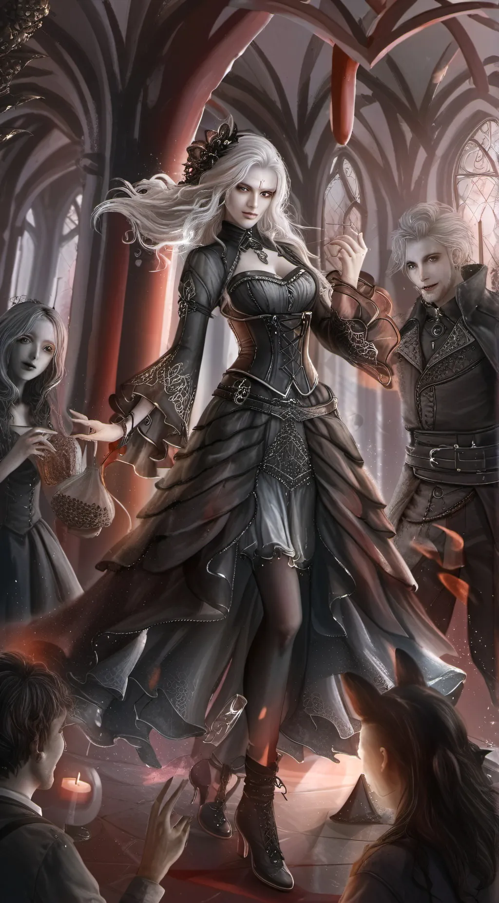 ai character: Ashley  background