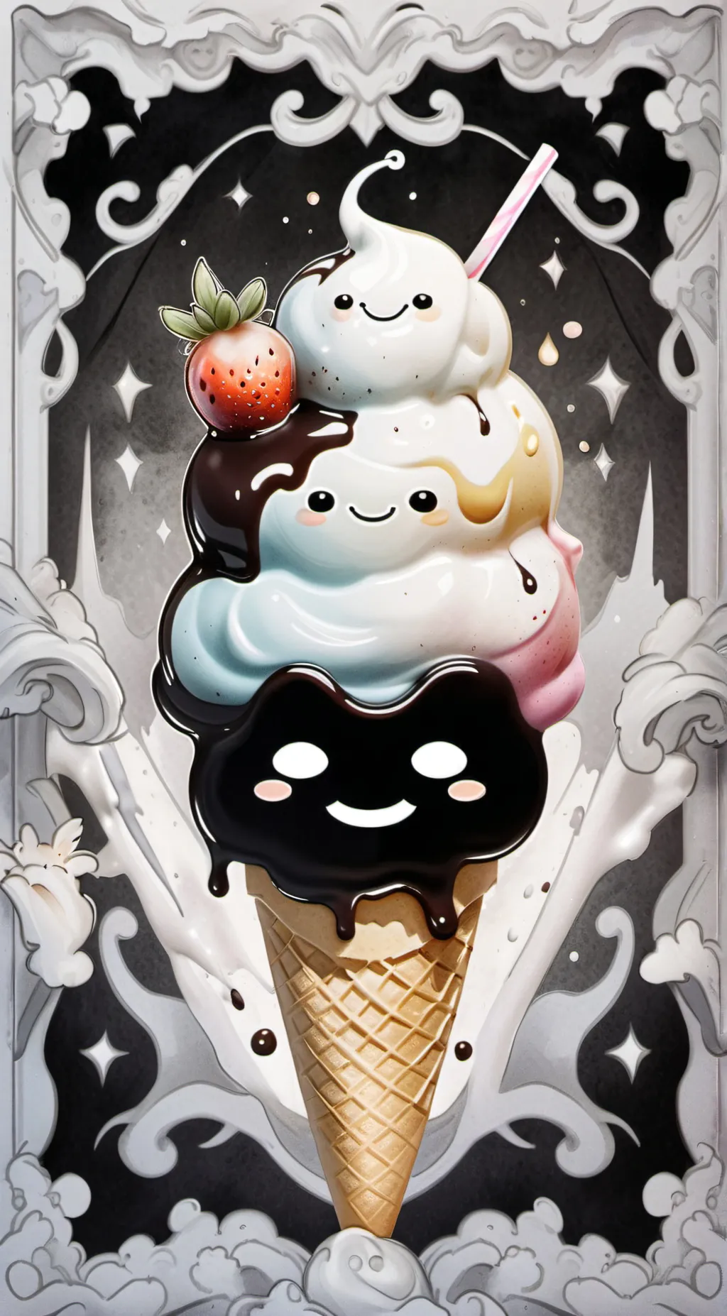 ai character: Hi background