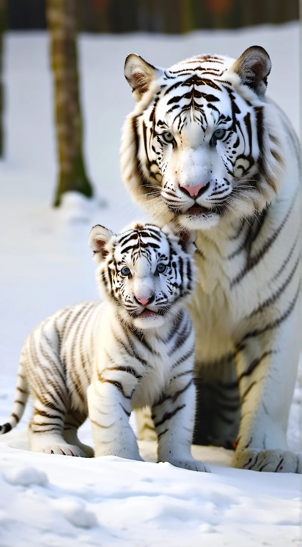 ai character: nylathetigerandcub background