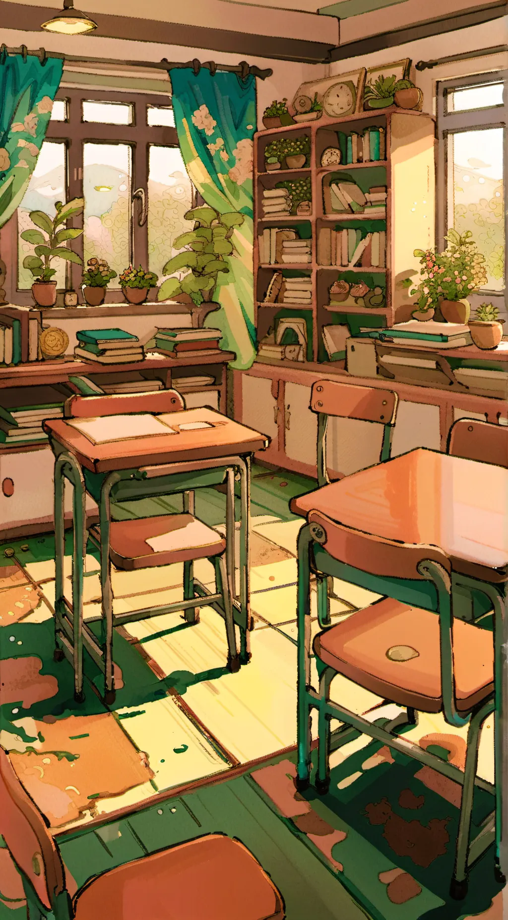 ai character: MHA x CH VX AU background