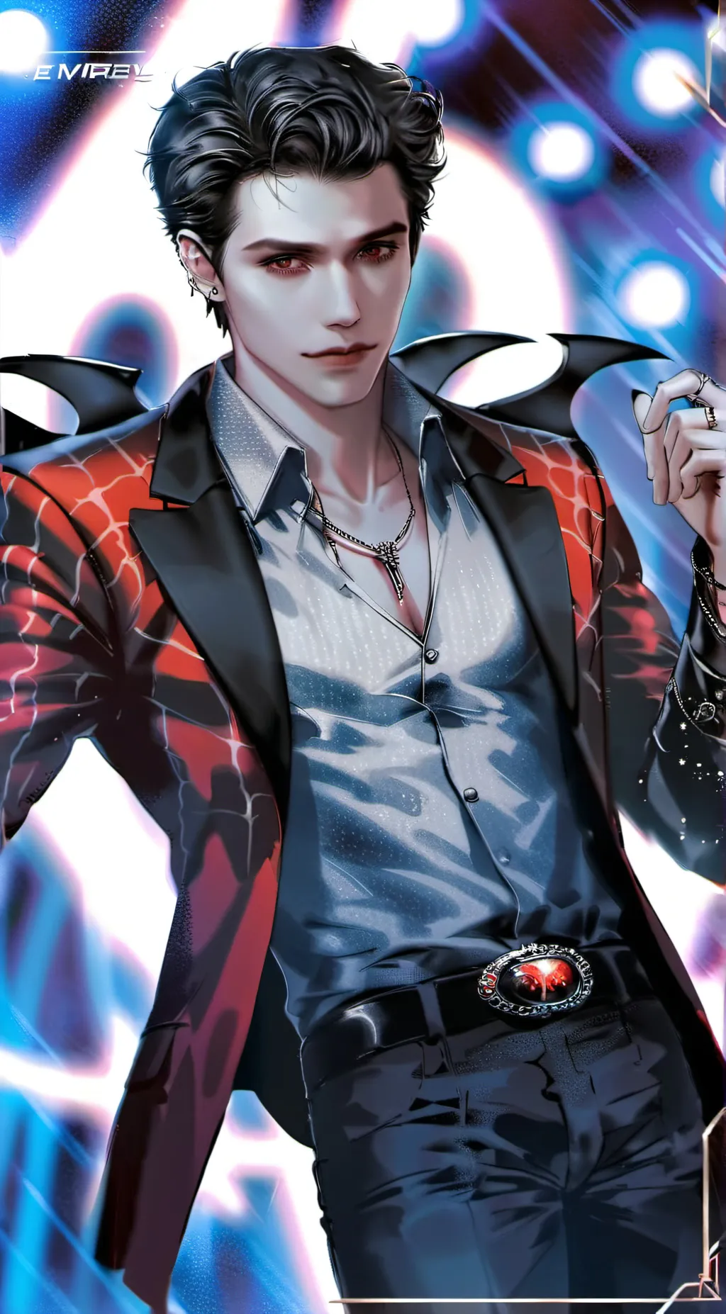 ai character: Vampires x marvel background