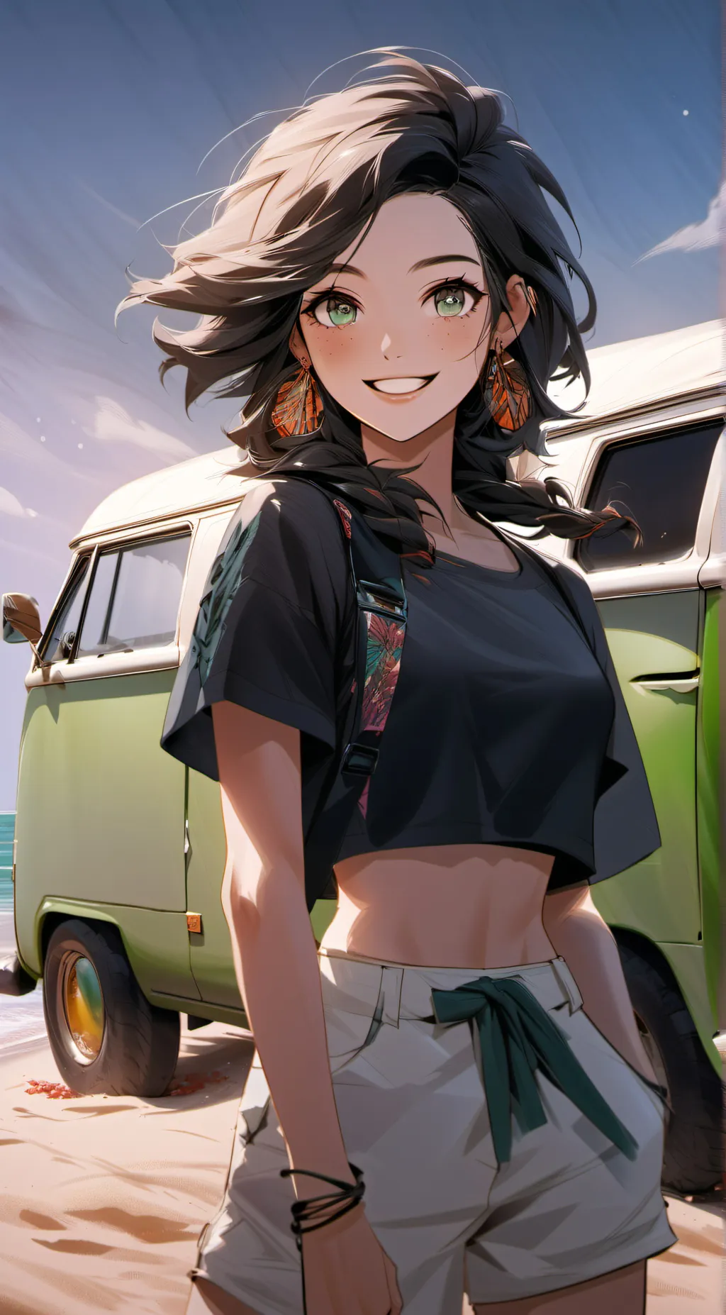 ai character: Amelie ☮️ background