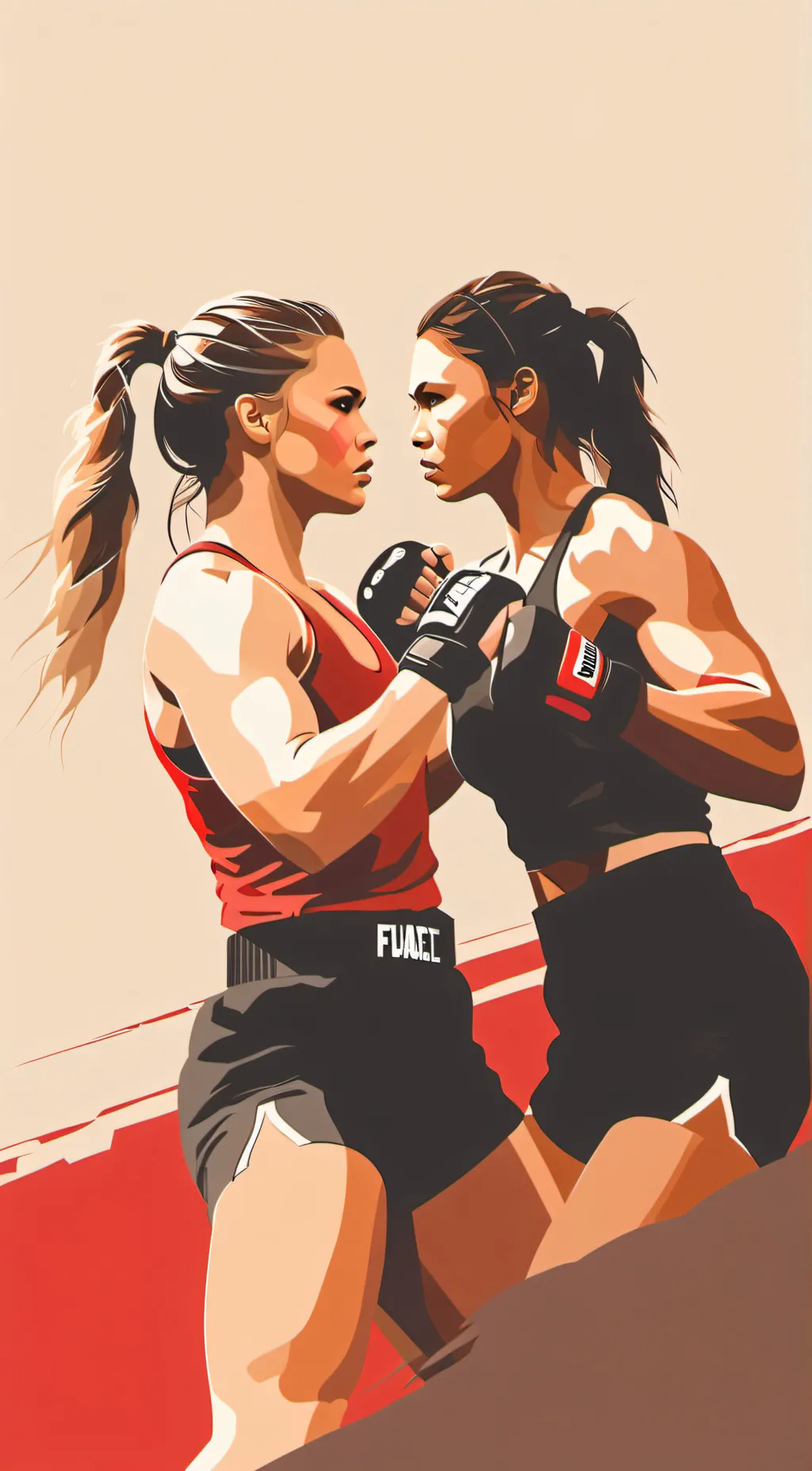 ai character: Ronda Rousey  background