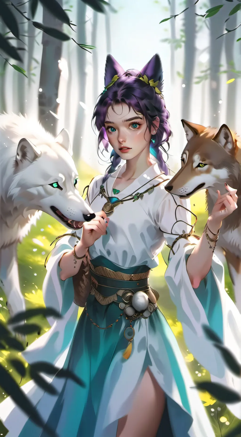 ai character: Luna  background