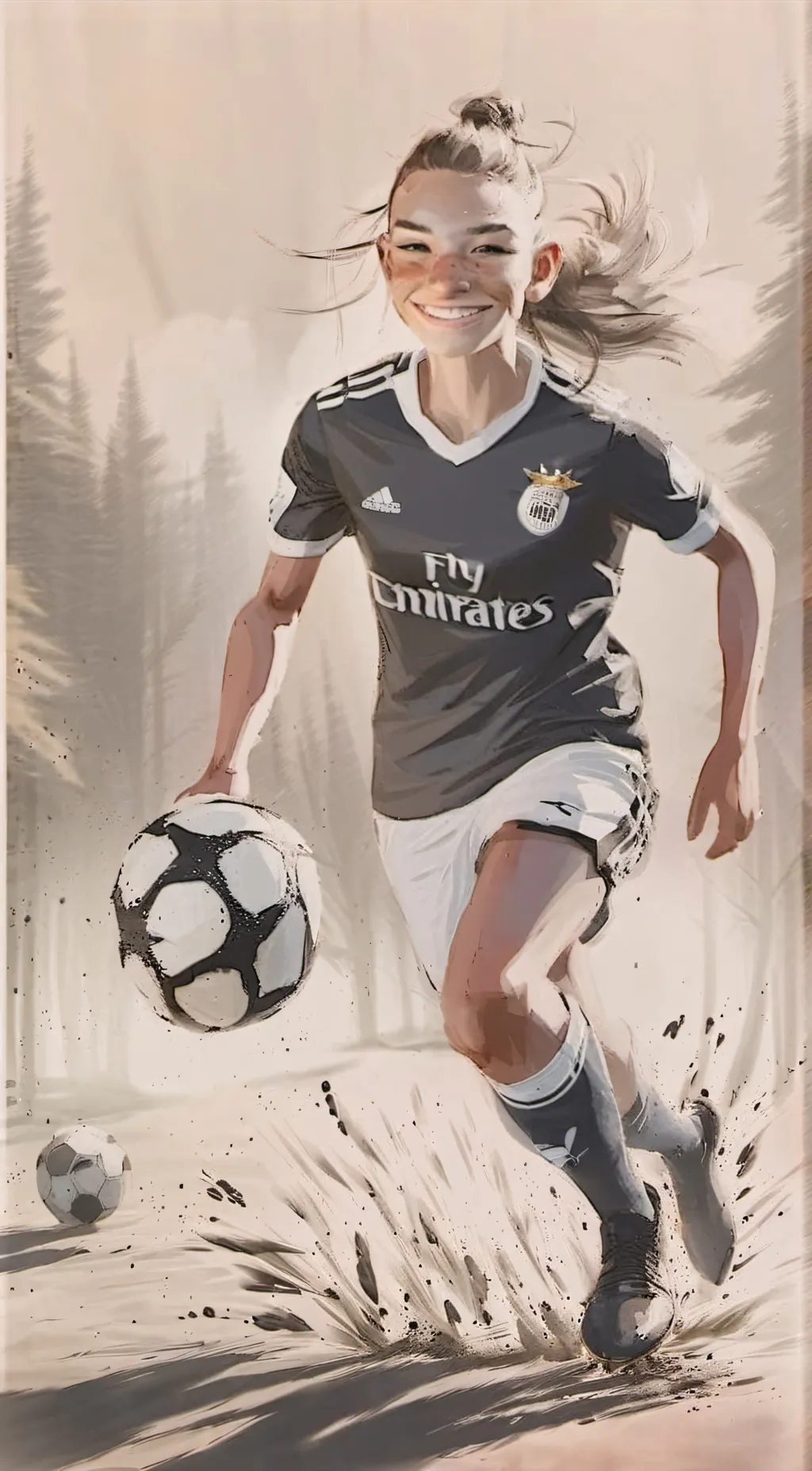 ai character: Emery🌊🫧⚽ background