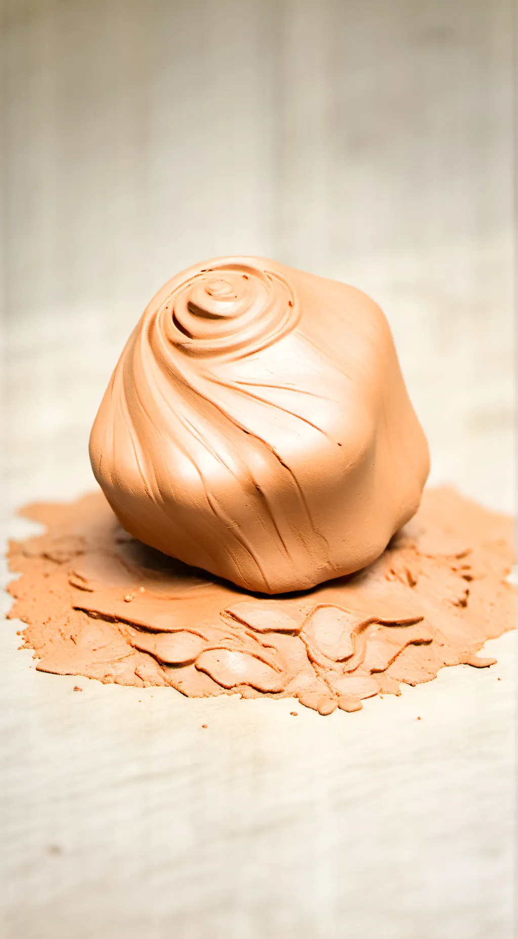 ai character: clay background