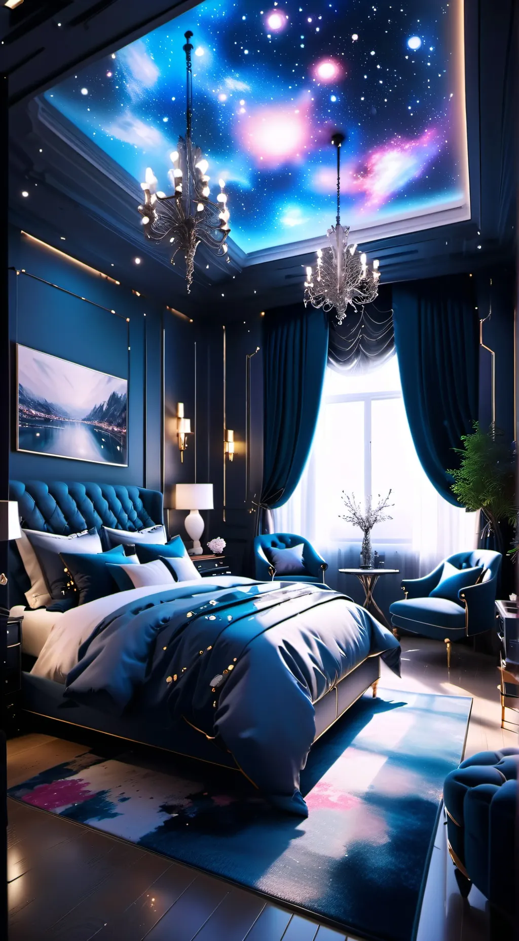 ai character: sleepover  background