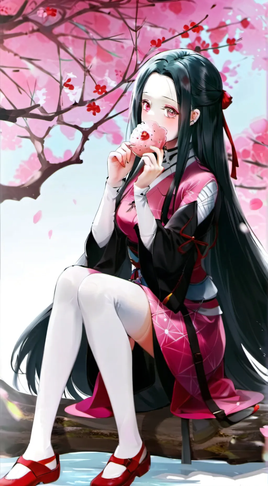 ai character: »nezuko kamado« background