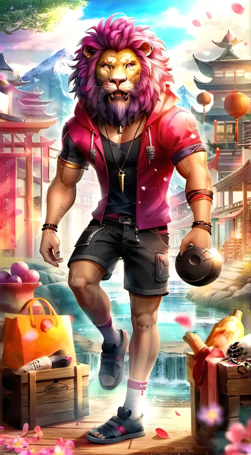 ai character: Leo background