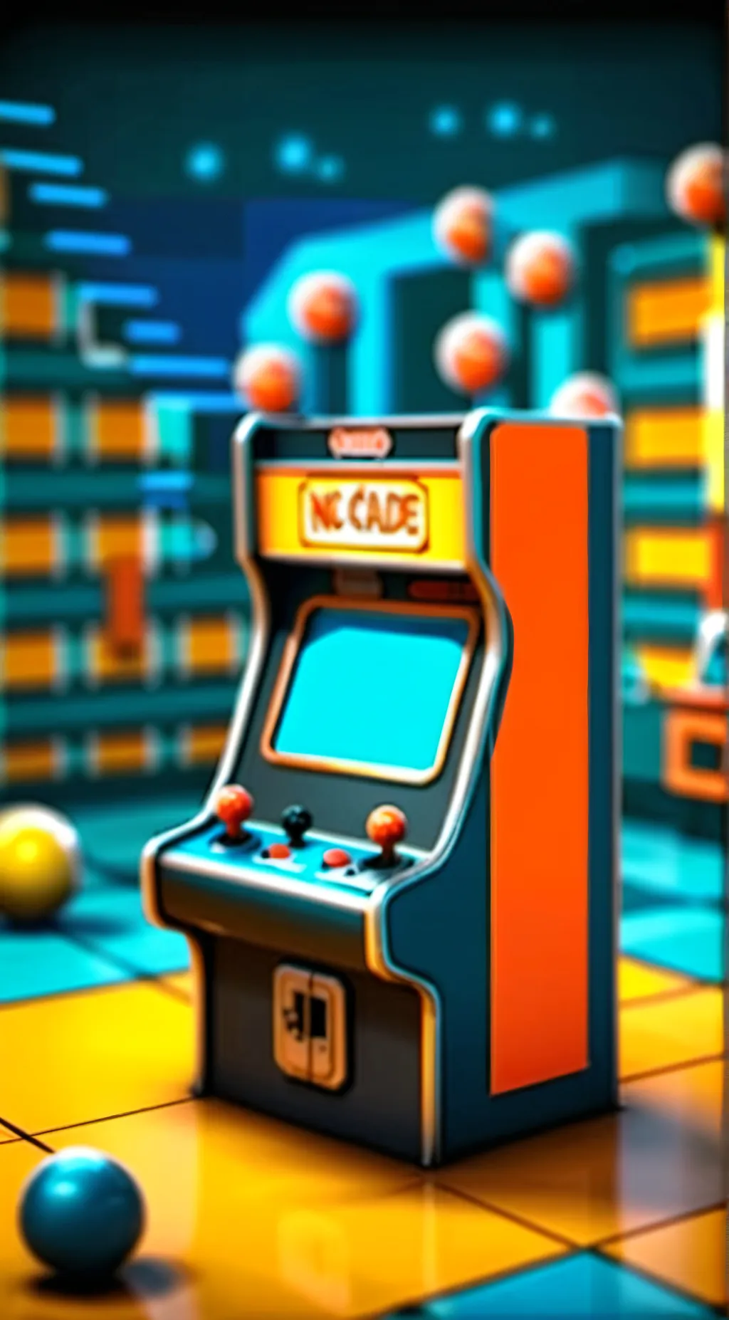 ai character: Geometry Dash background