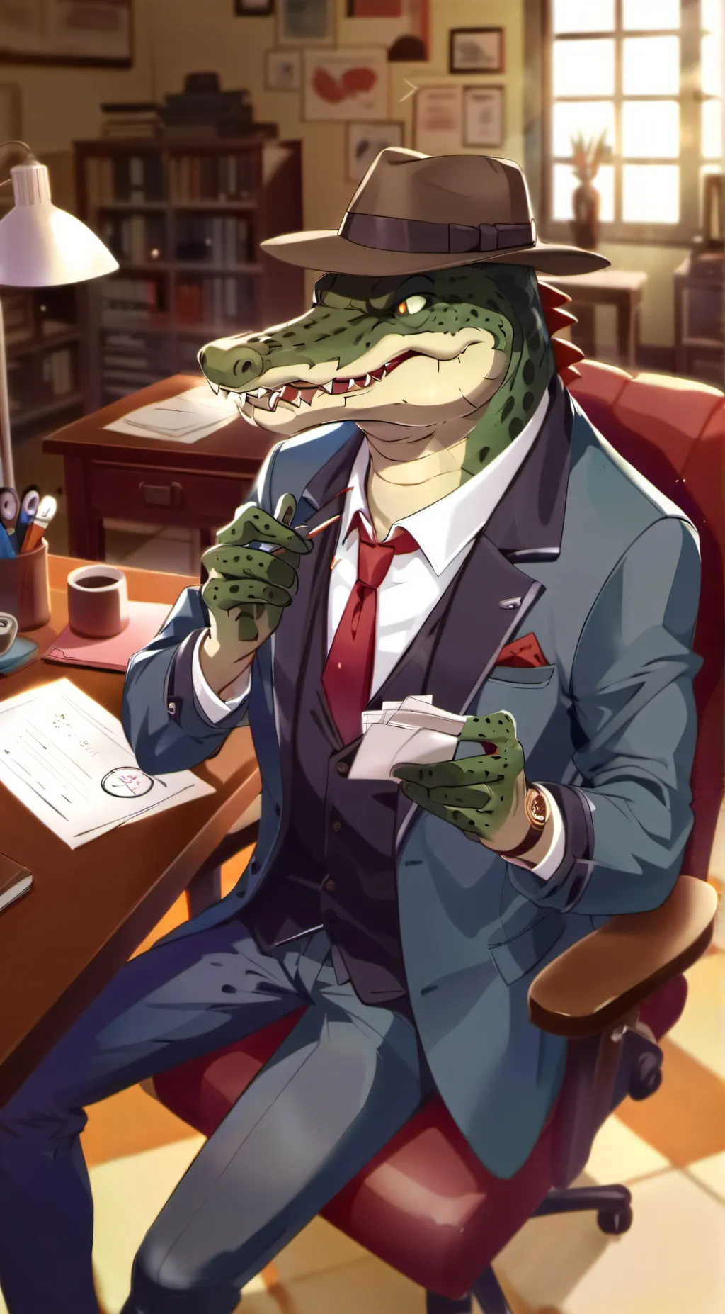ai character: Investi-gator background