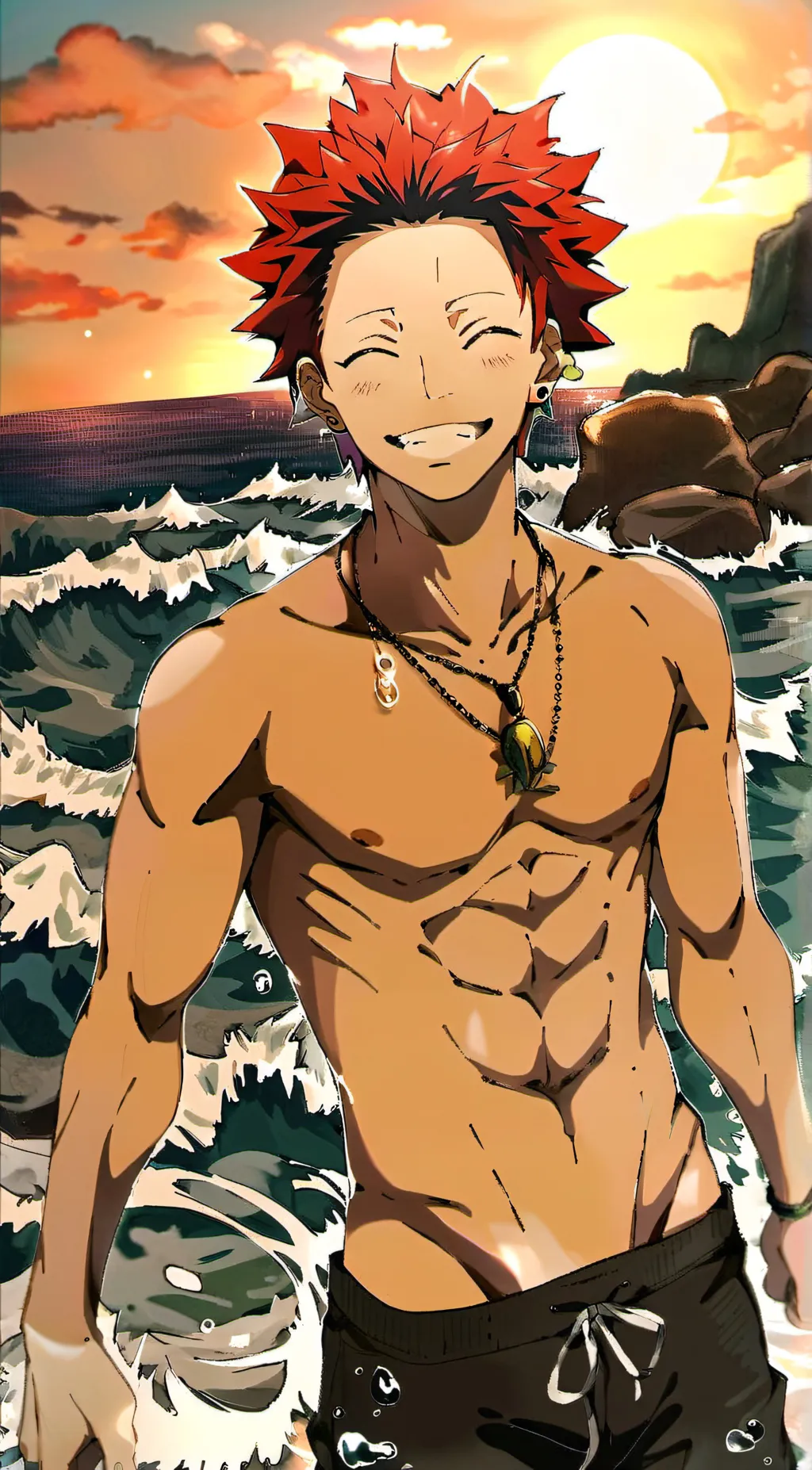 ai character: Eijiro Kirishima background