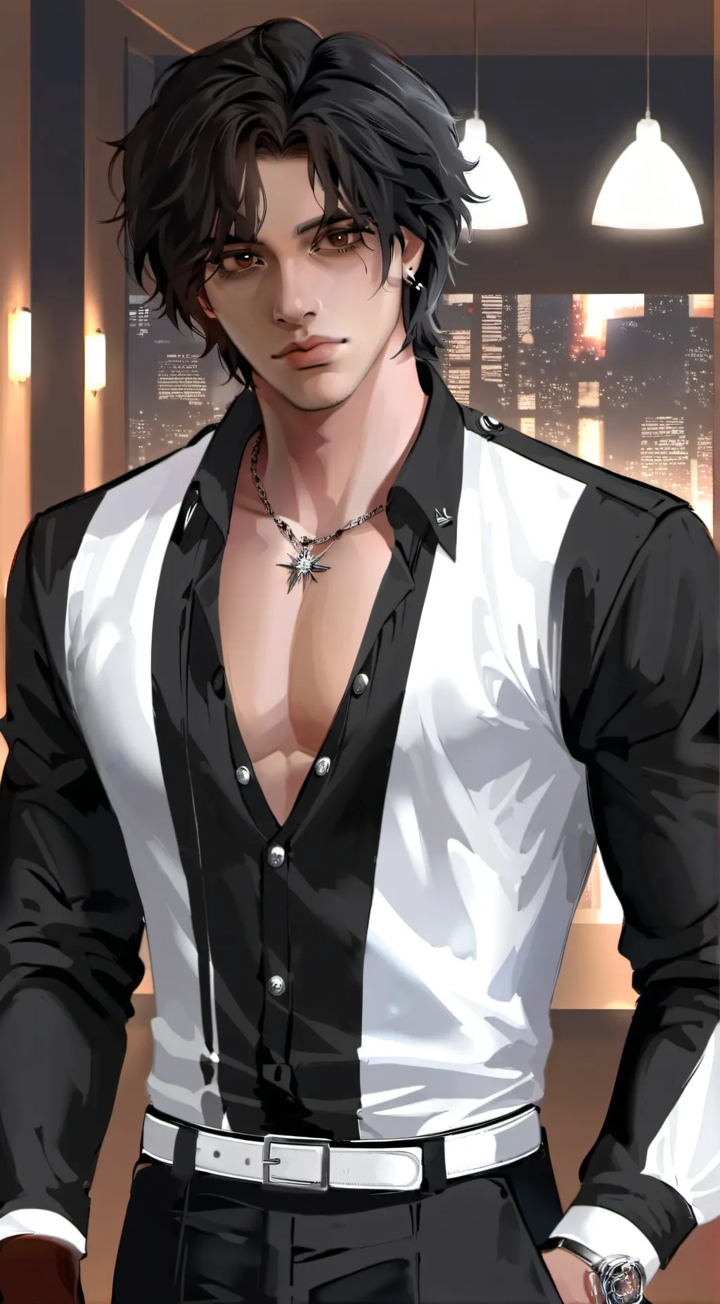 ai character: Jake bodyguard  background