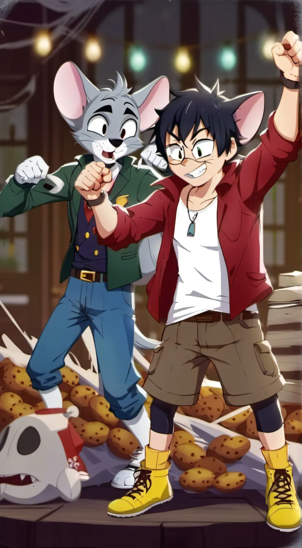 ai character: Hom and Jerry background