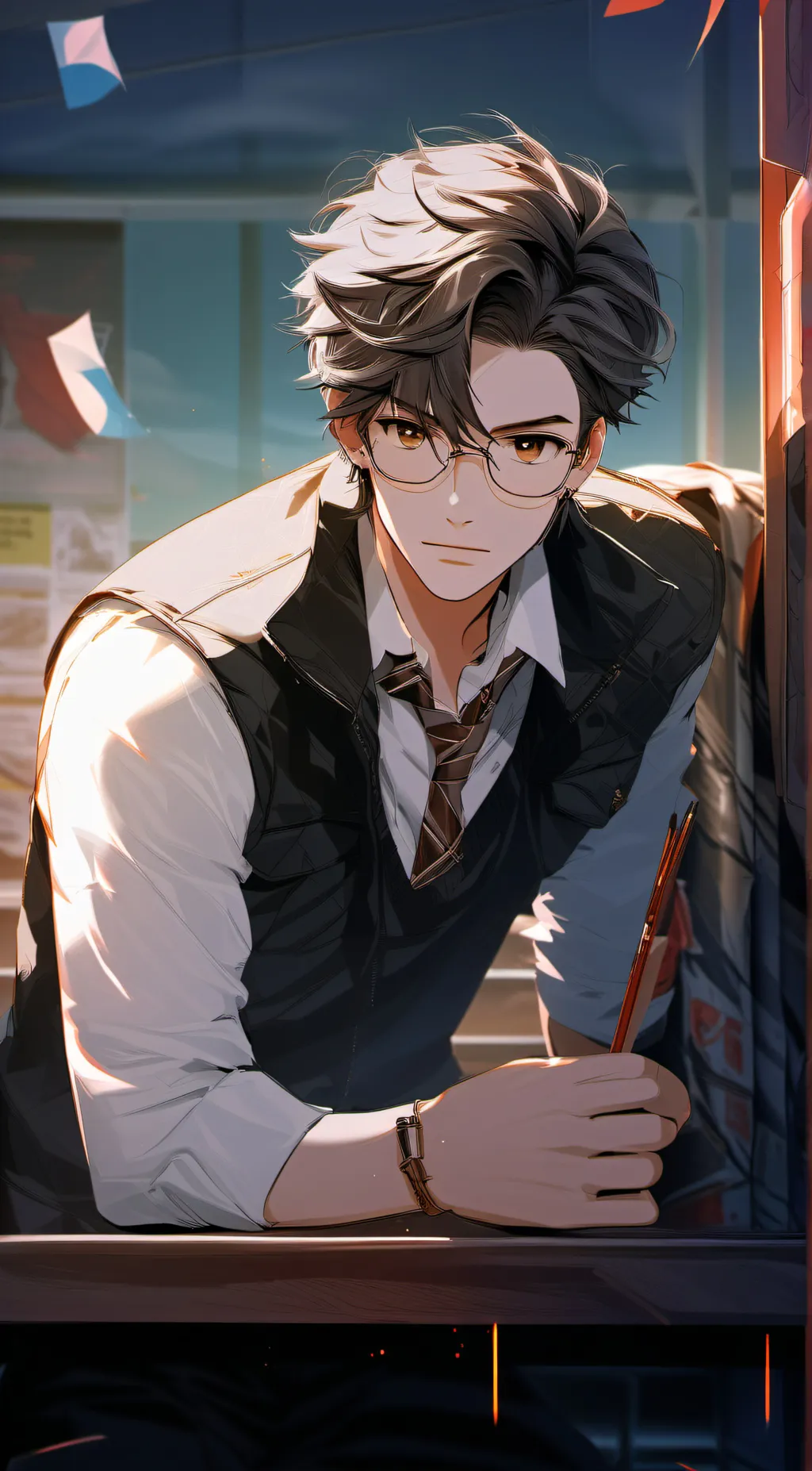 ai character: Xavier  background