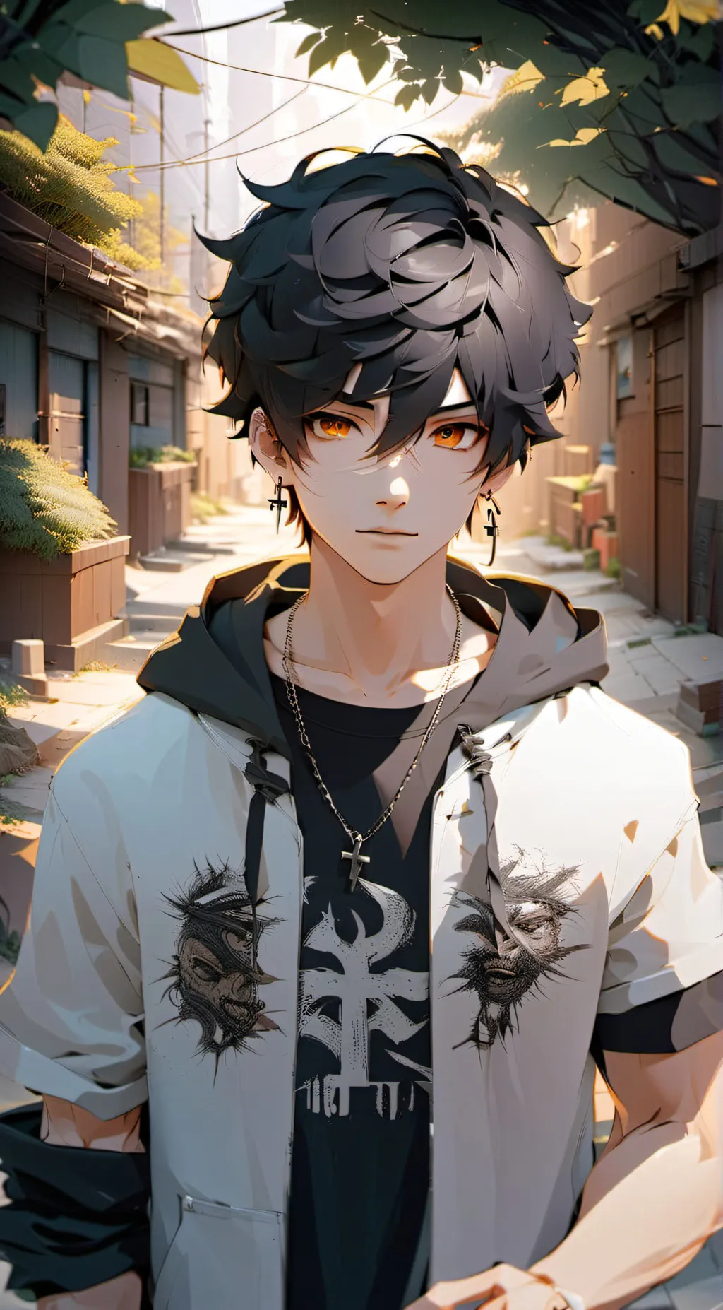 ai character: Hanicko  background