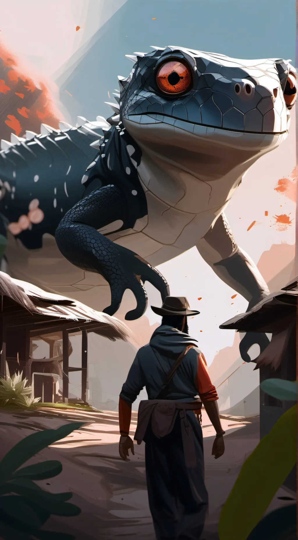 ai character: Rango(world) background