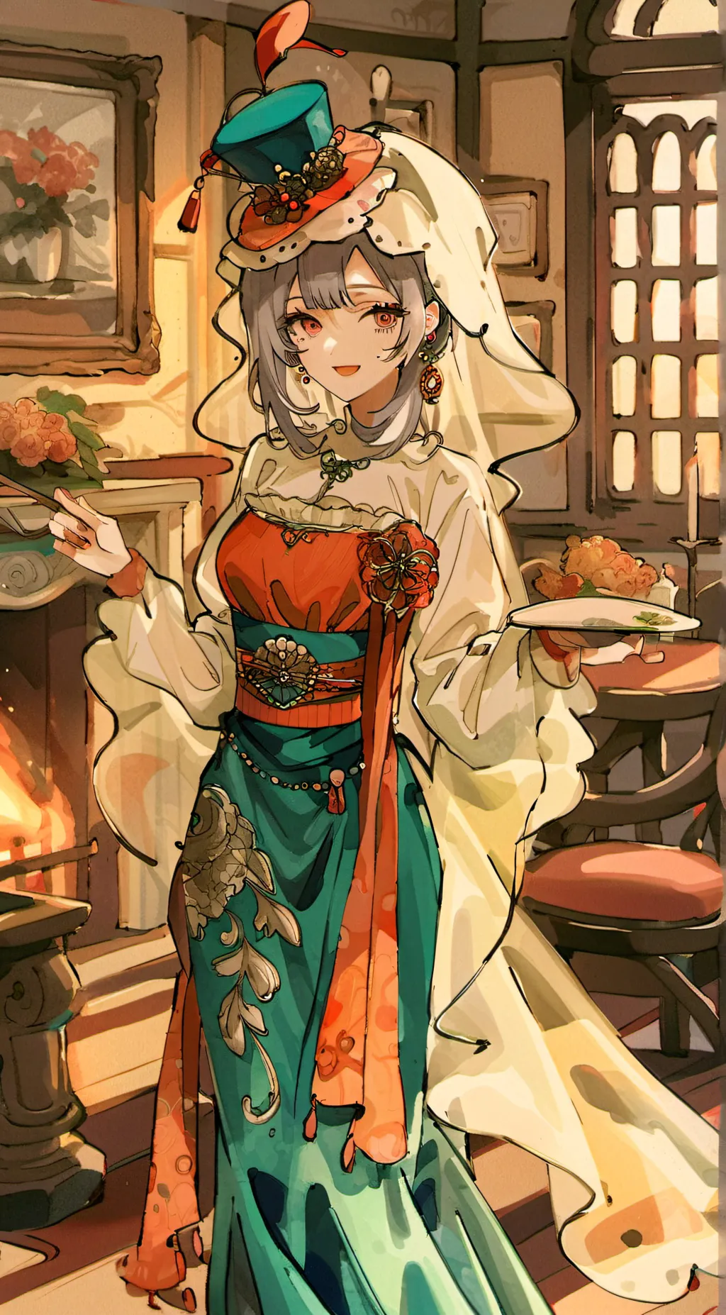 ai character: Loria  background