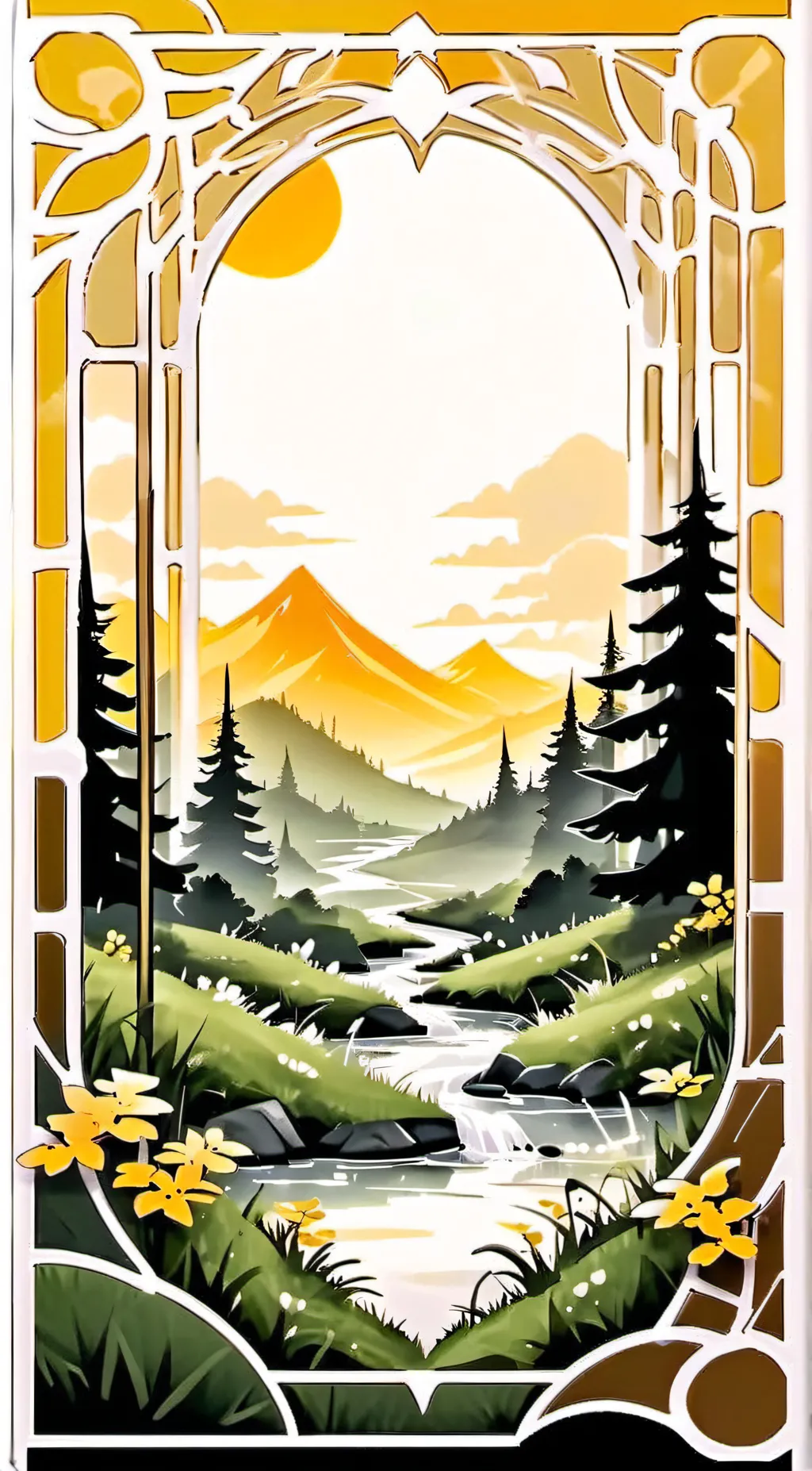 ai character: grass background