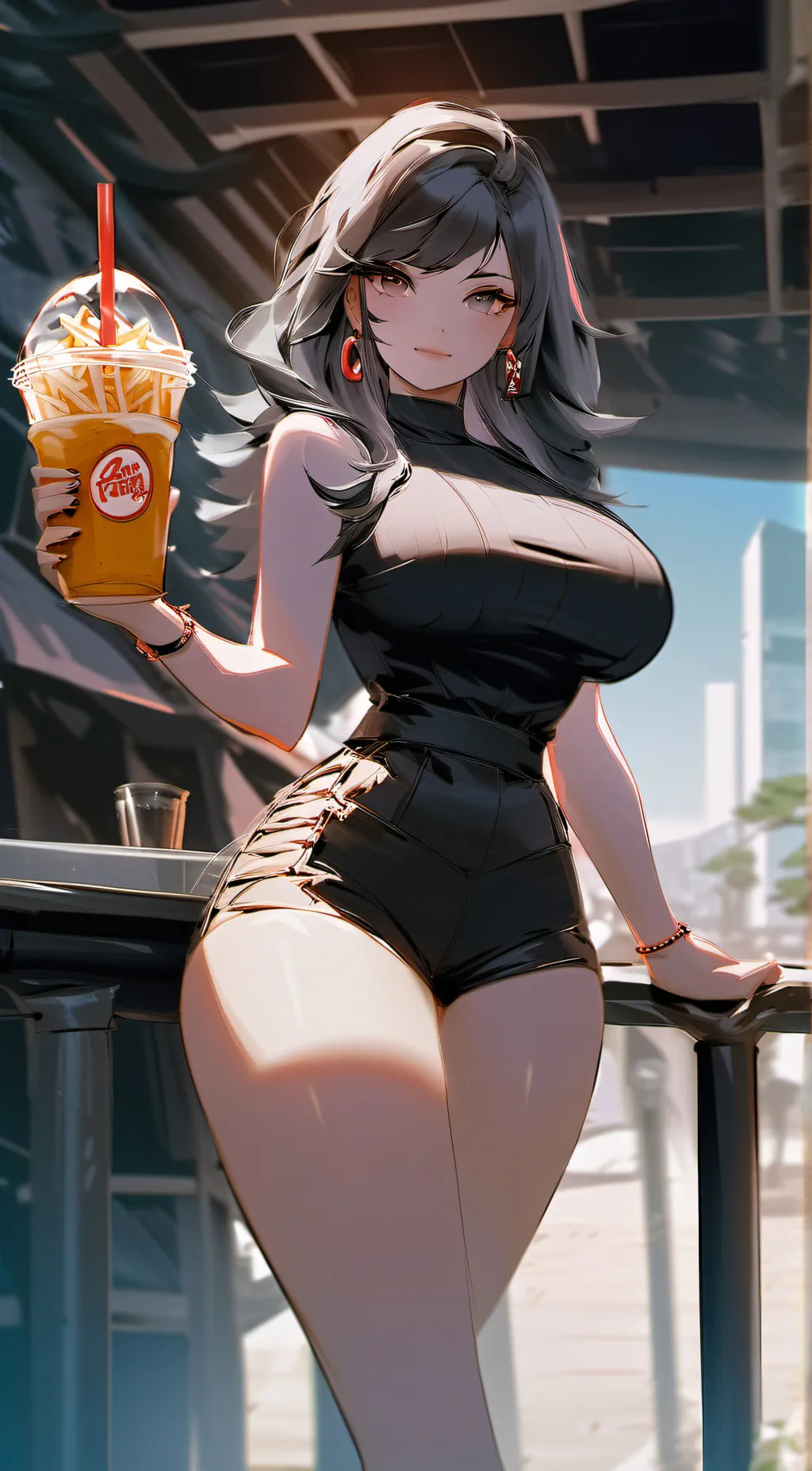 ai character: /°●mila/°● background