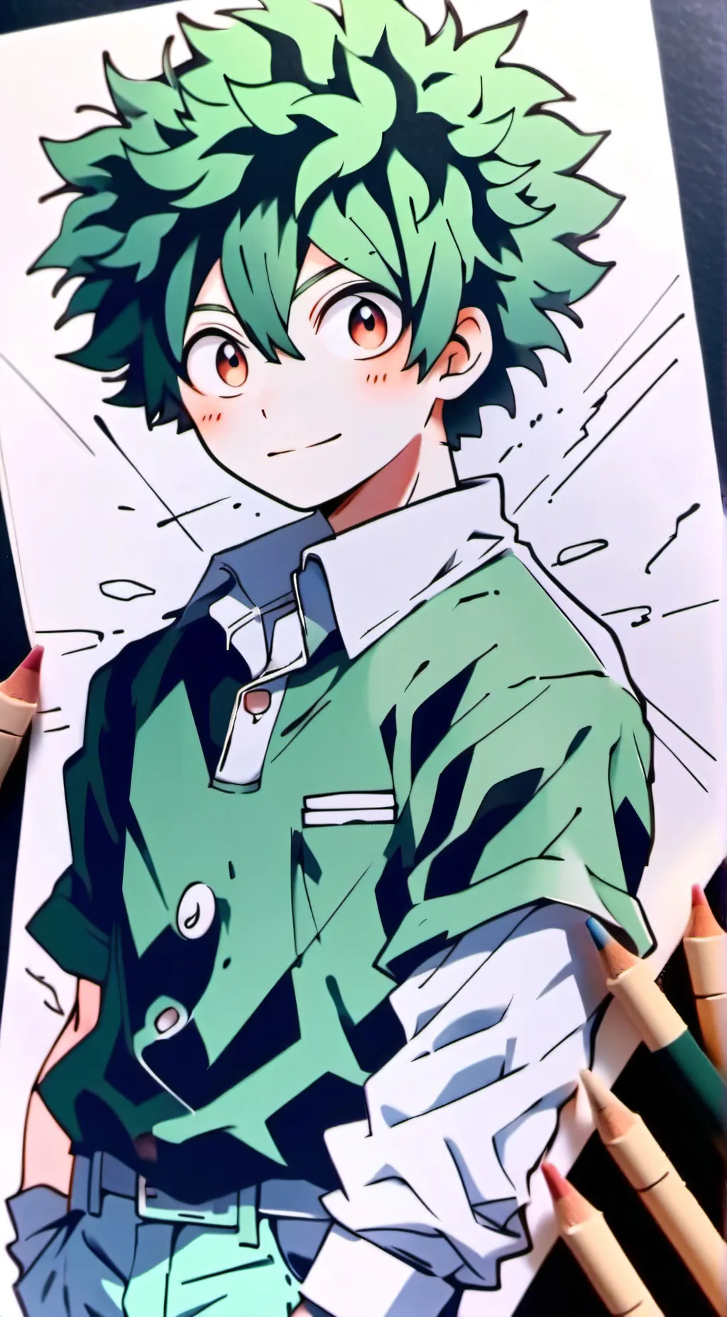 ai character: Deku background
