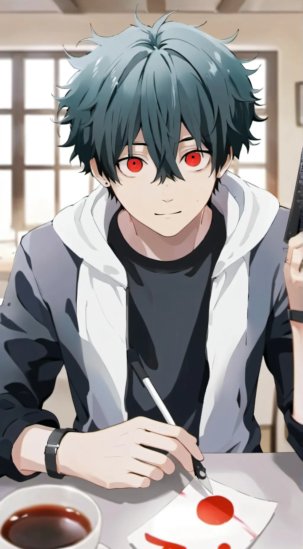 ai character: ÐΞКU ŦЯФM MHΛ background