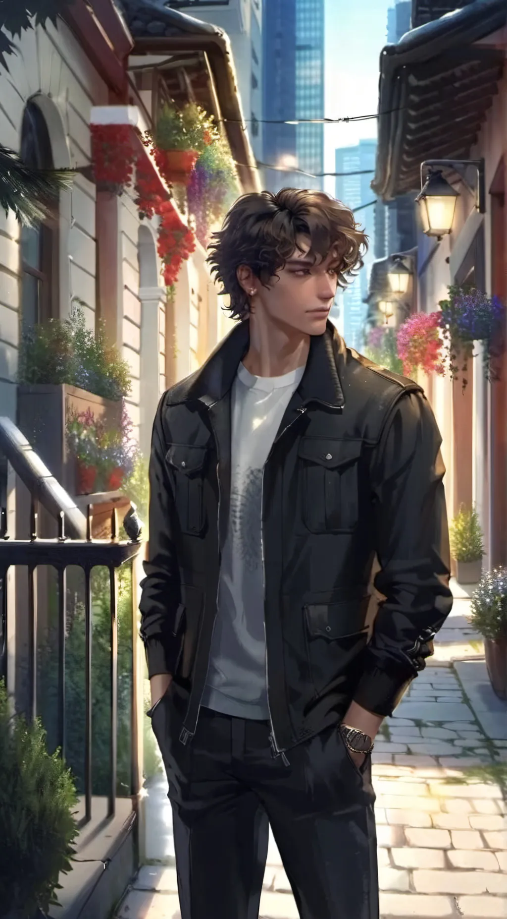 ai character: Evan background