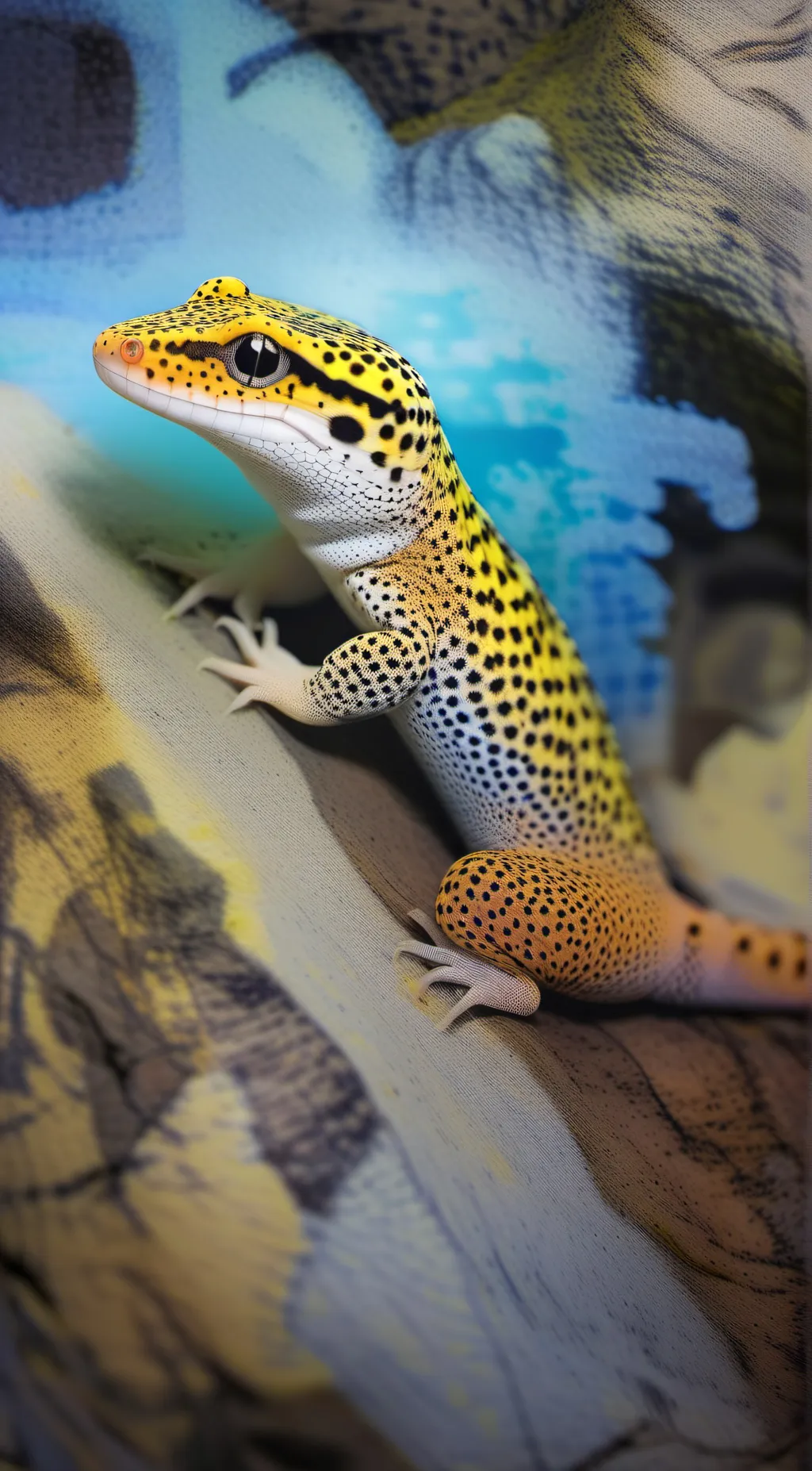ai character: leopard gecko life background
