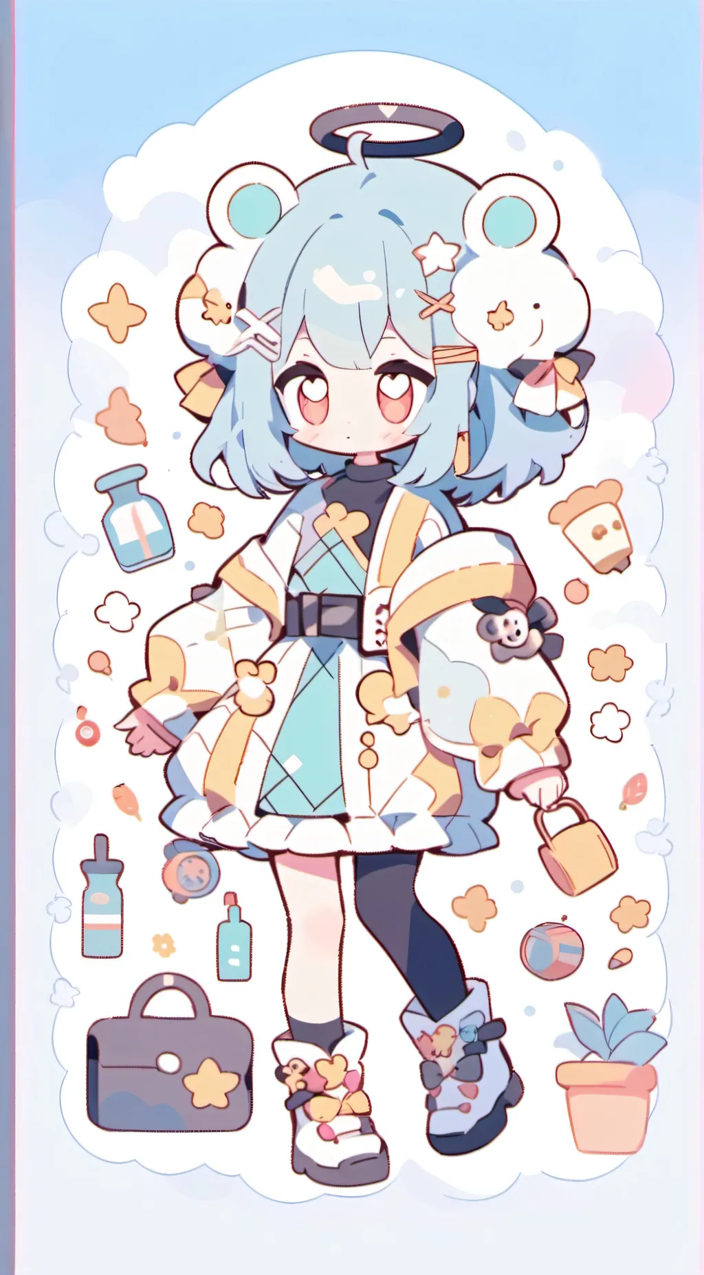 ai character: Strokes twins! background