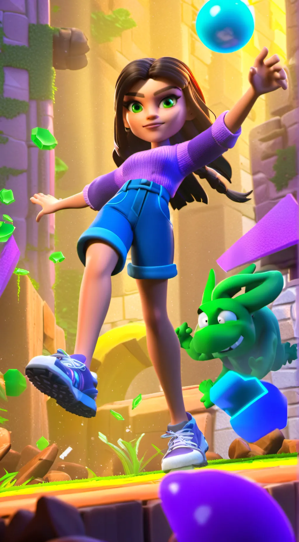 ai character: ASH background