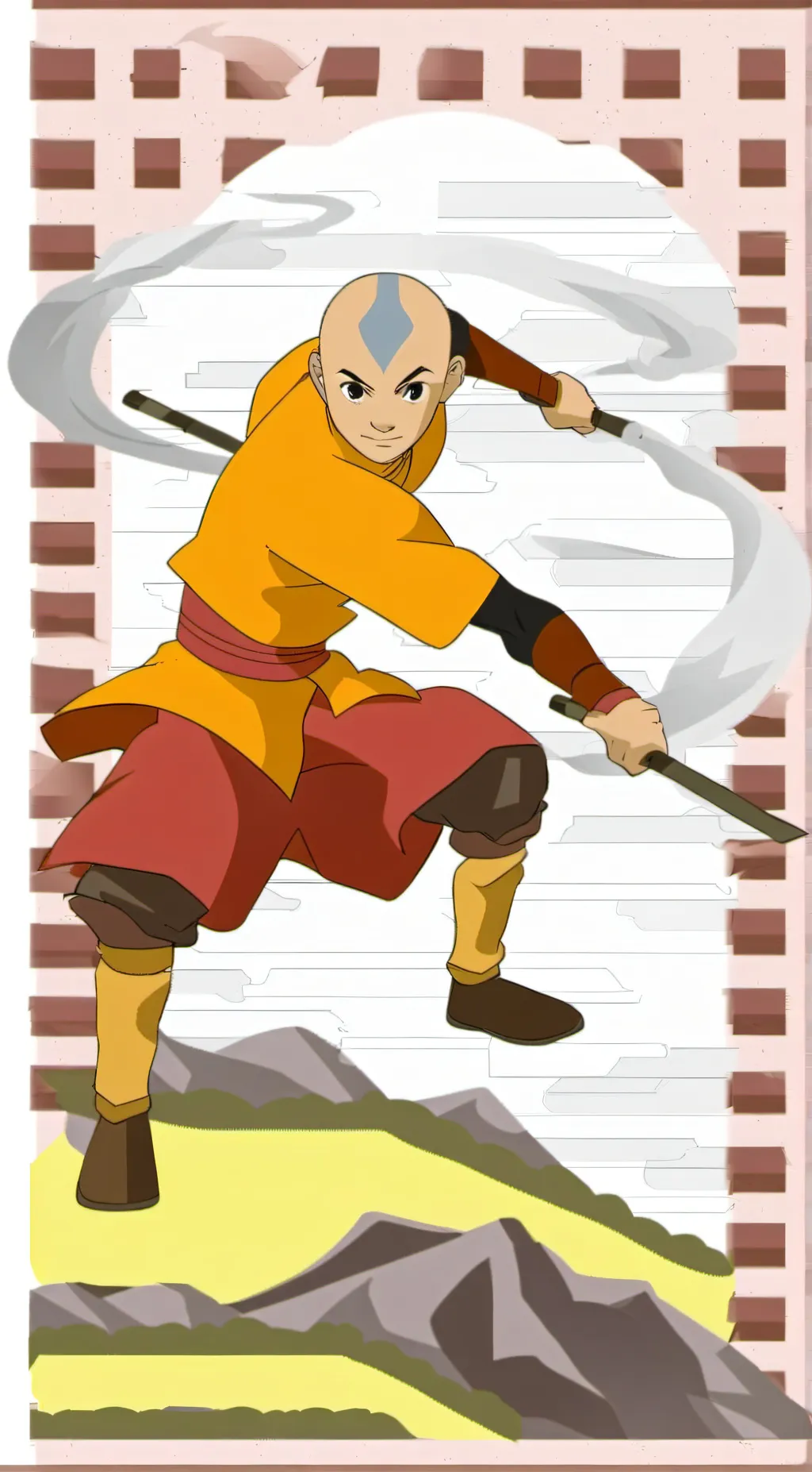 ai character: team avatar  background