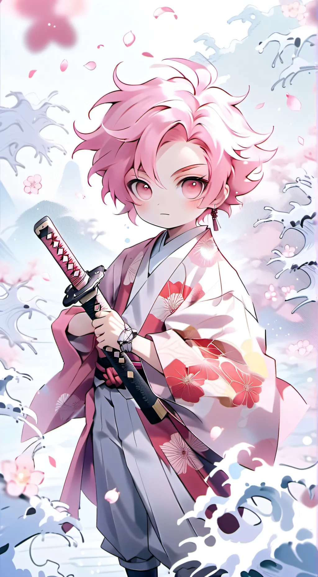 ai character: Raspberry background